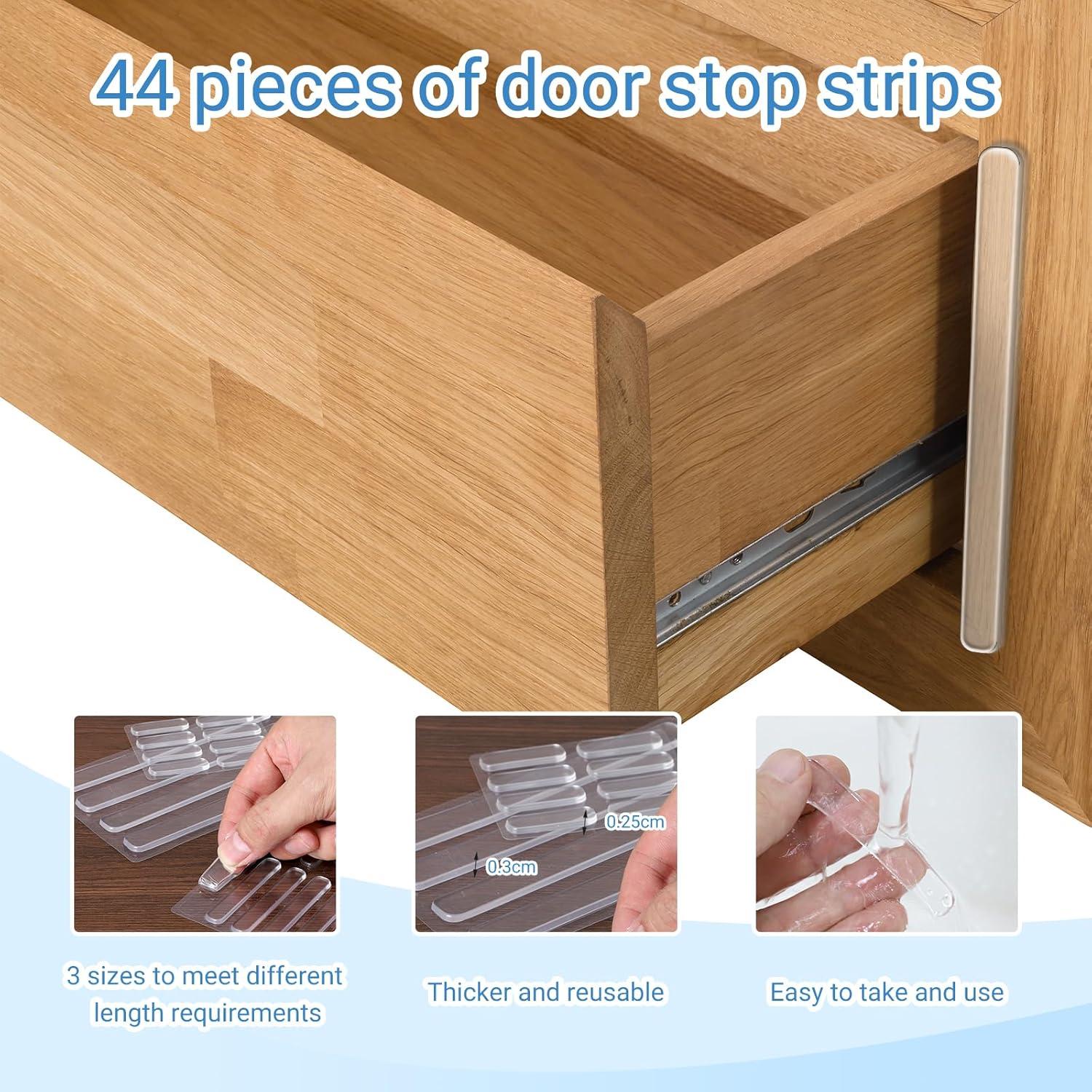 34 Topes de Goma Autoadhesivos Transparentes Alrhso