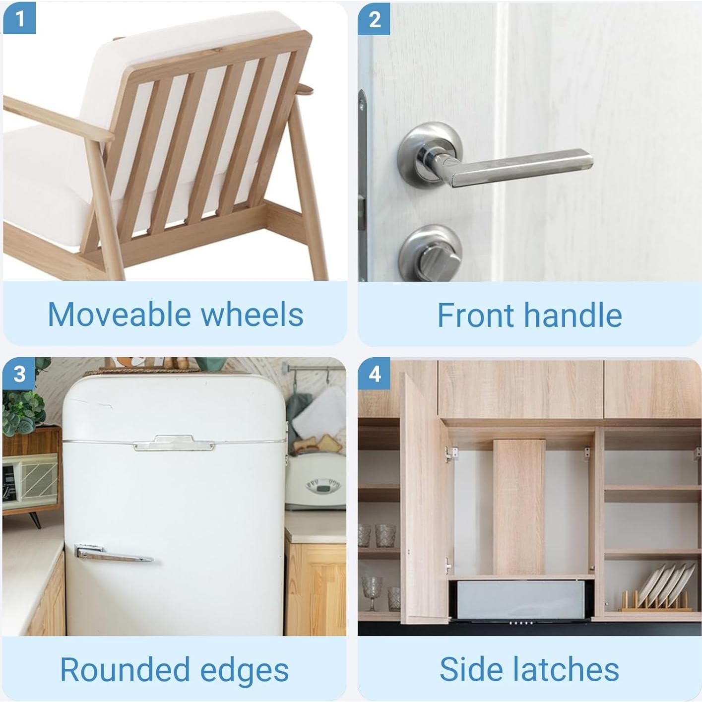 34 Topes de Goma Autoadhesivos Transparentes Alrhso