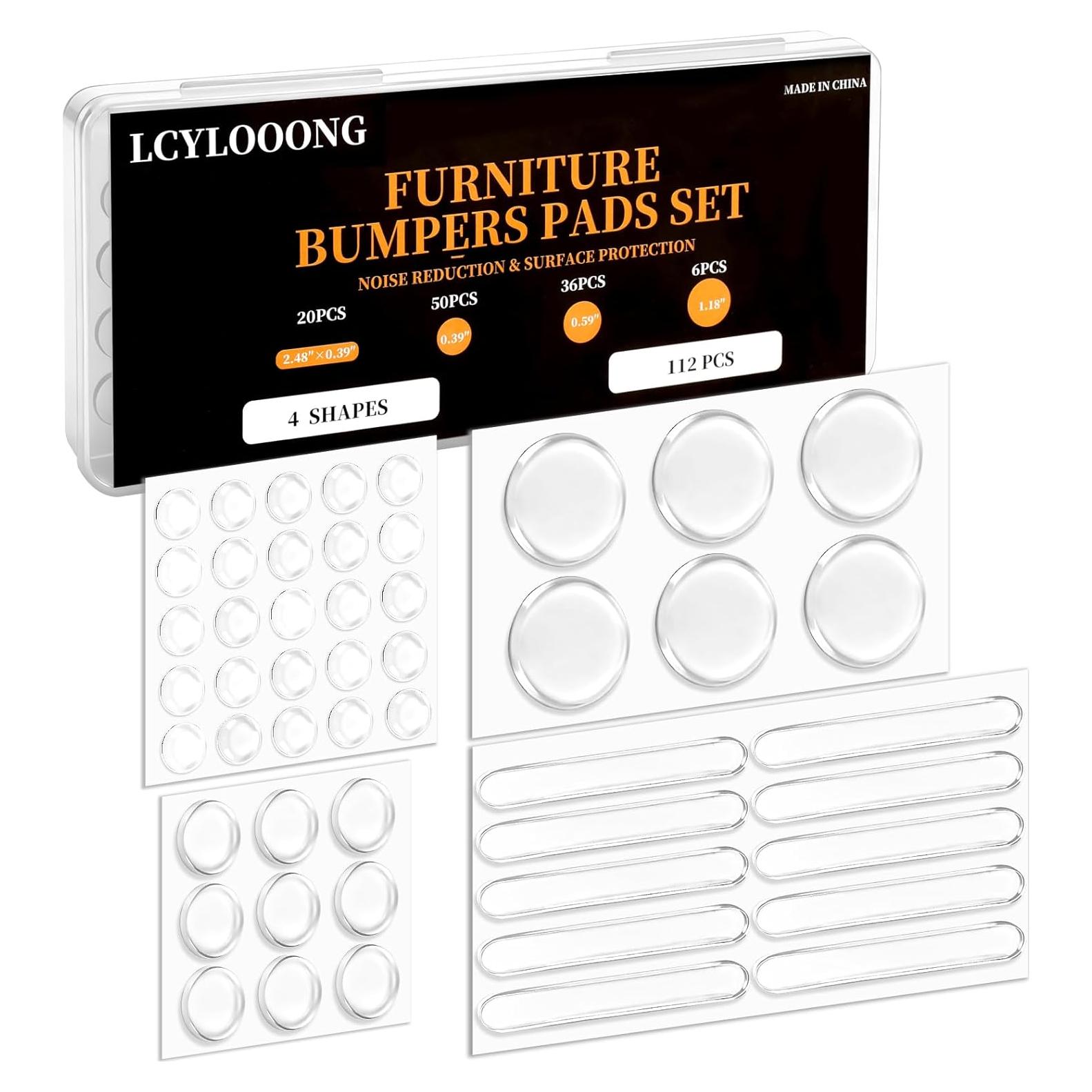 112 Almohadillas de Silicona Transparentes Autoadhesivas LCYLOOONG