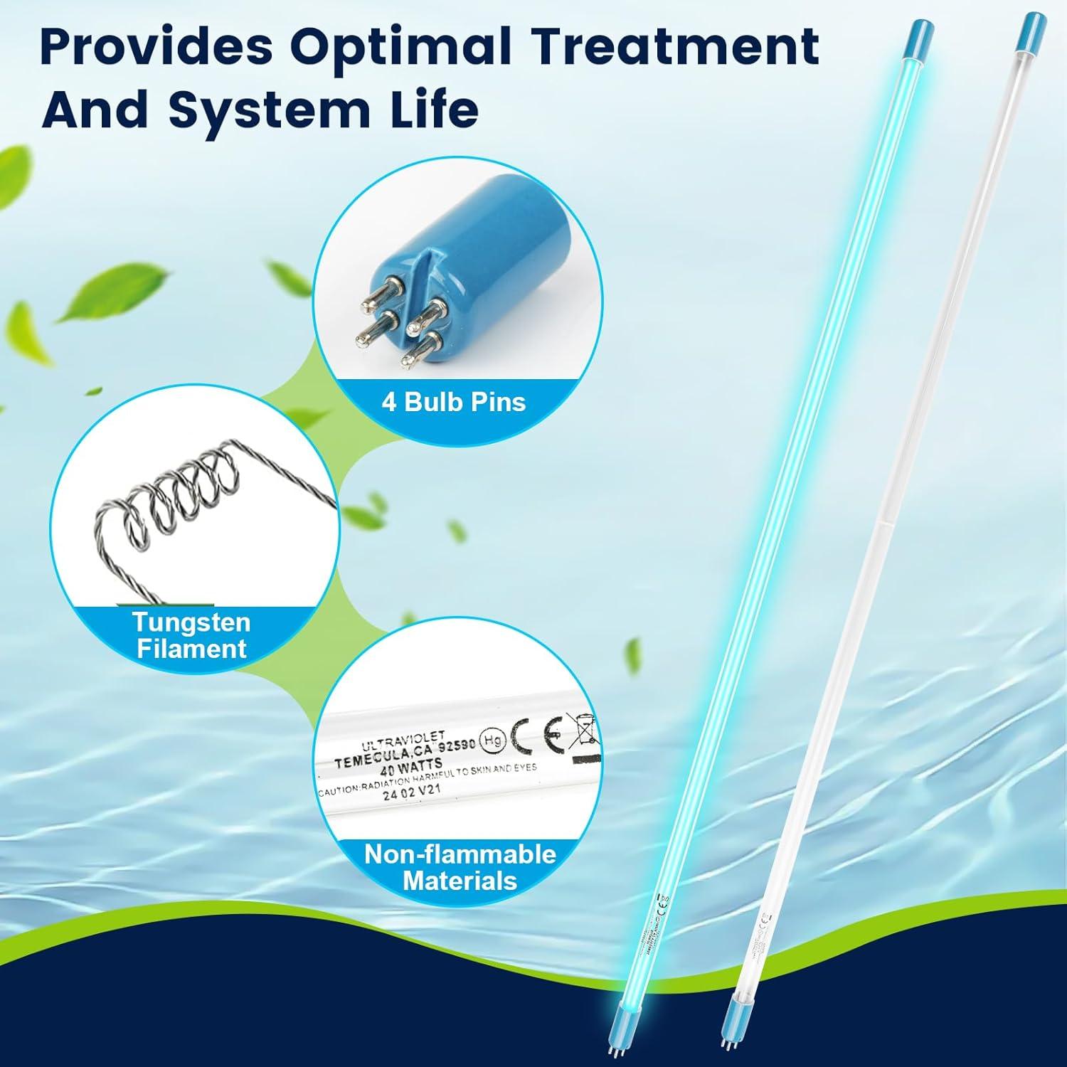 Lámpara UV 40W YUBEYI para filtro Aqua, 18000h