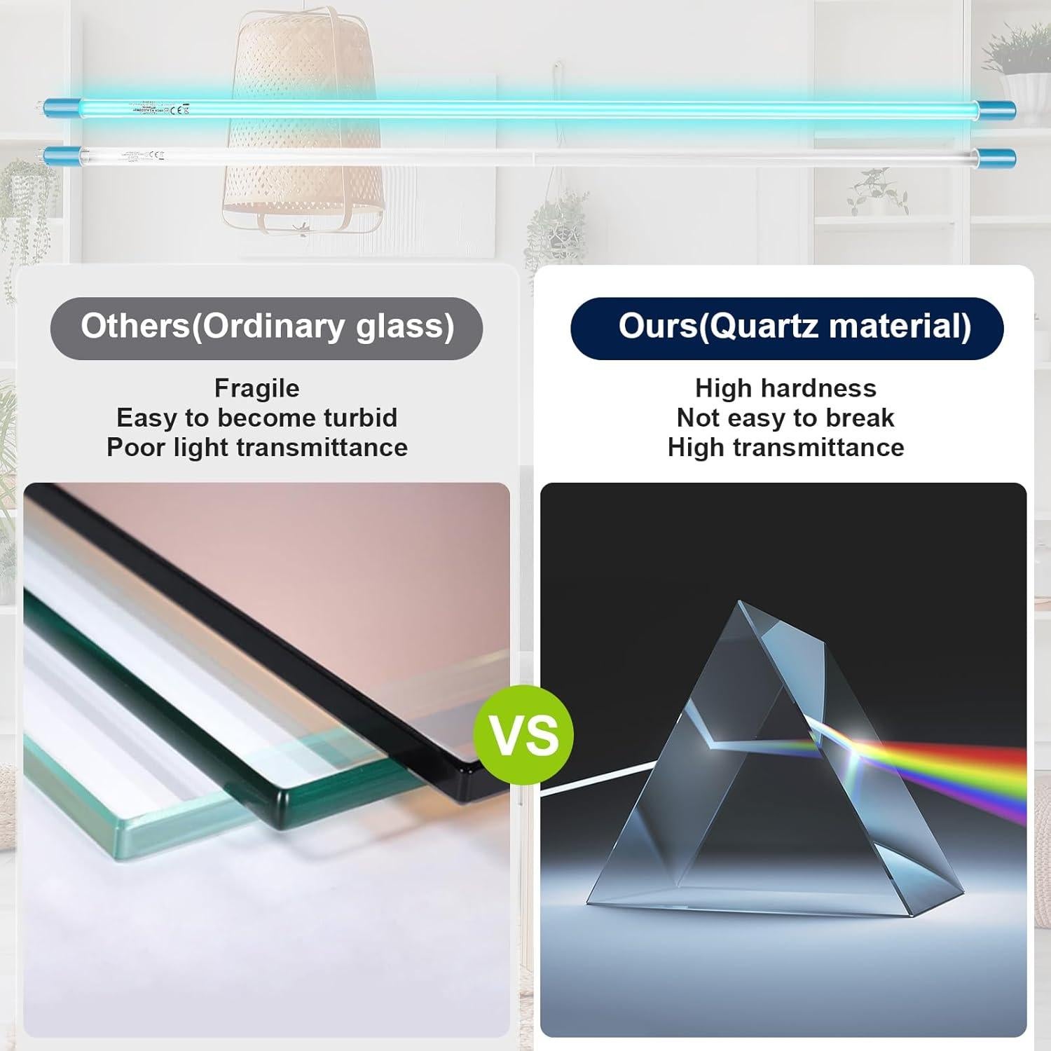 Lámpara UV 40W YUBEYI para filtro Aqua, 18000h