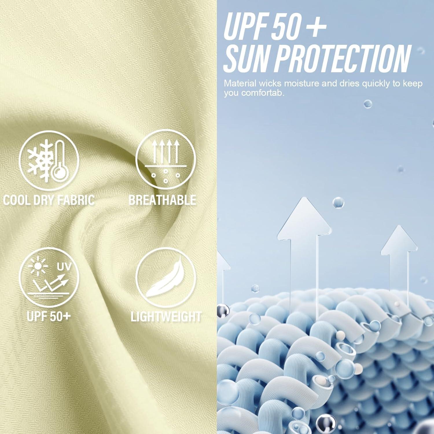 Women's UPF 50 Long Sleeve UV Sun Protection Safari Shirts Outdoor Quick Dry Fishing Hiking Travel Shirts