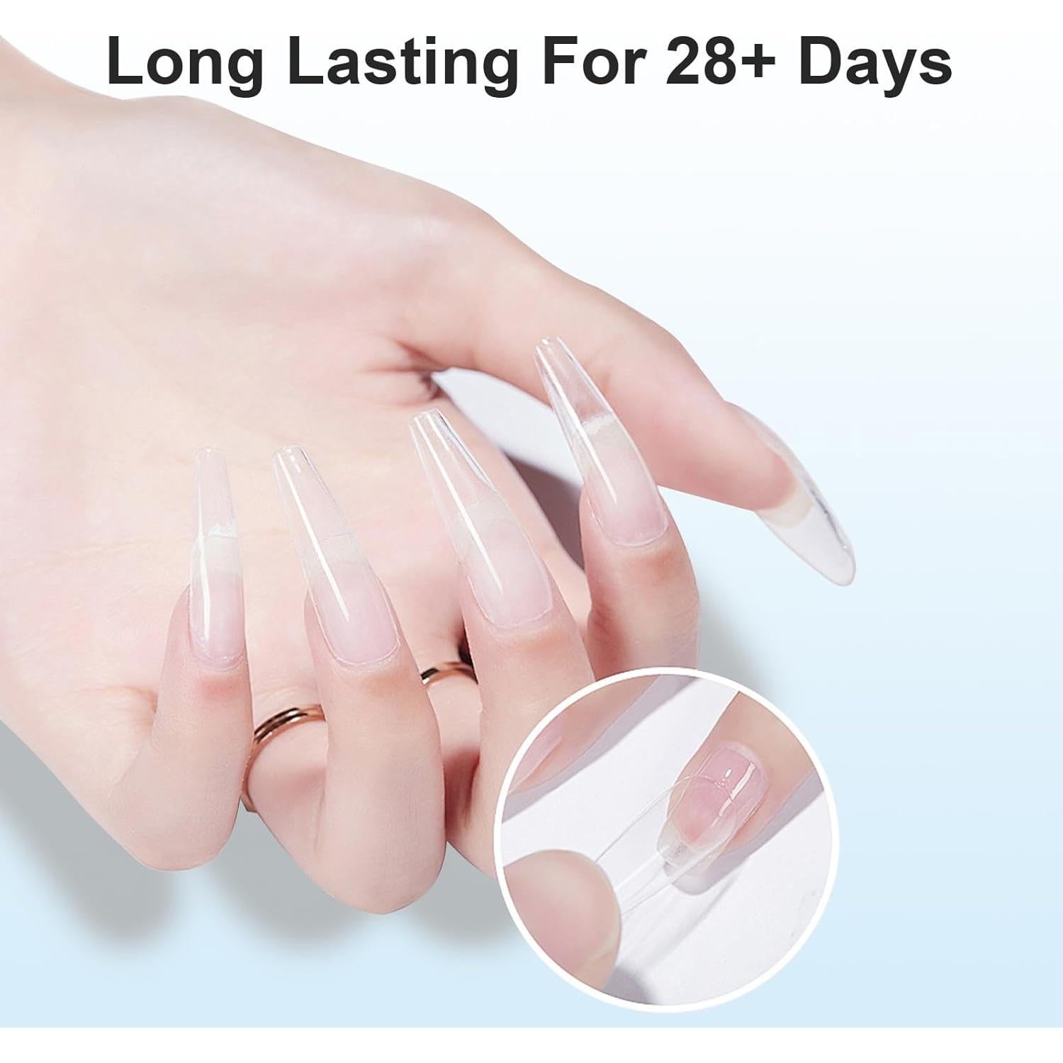 Gel de Pegamento para Uñas GazePlus 30ml Claro Duradero