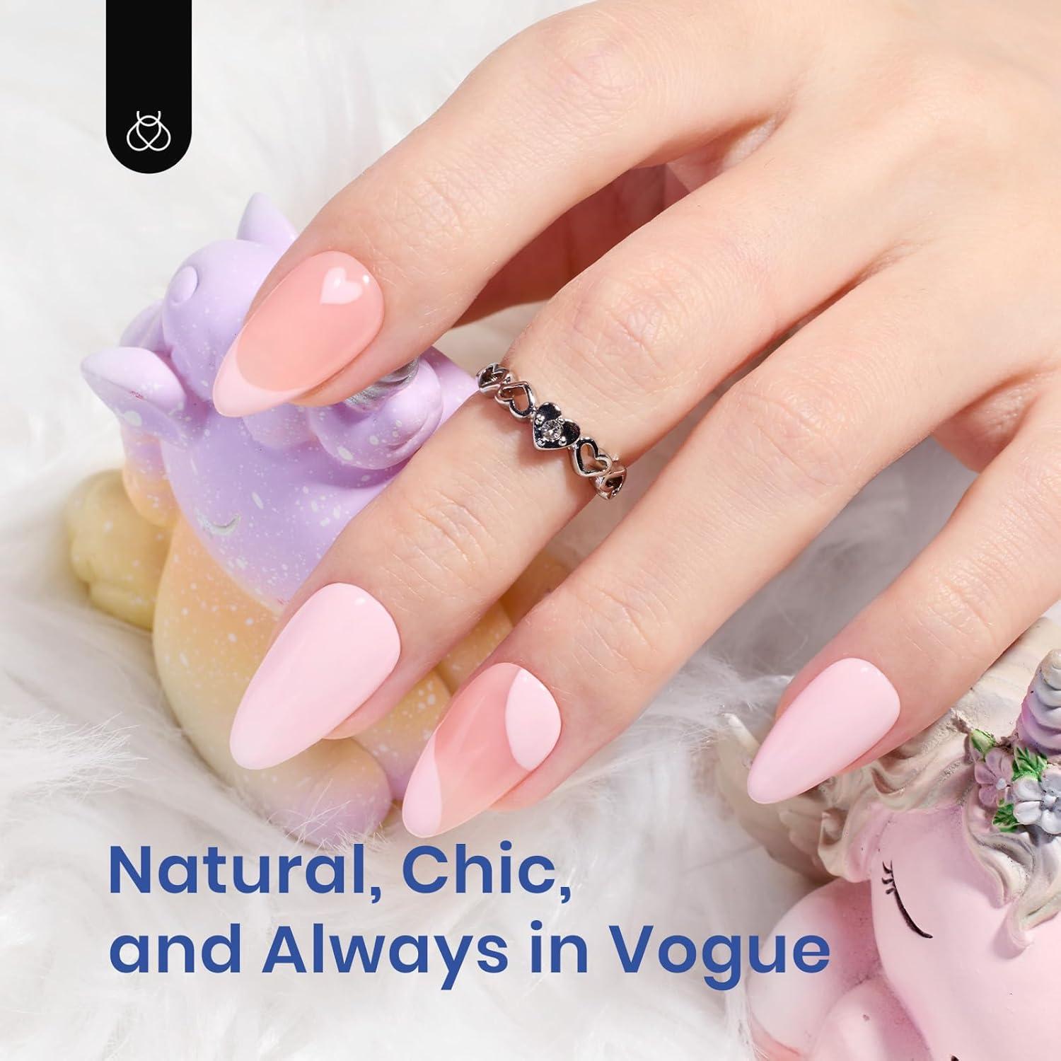 Kit de Uñas de Gel Beetles Almendra Corta 500 Piezas