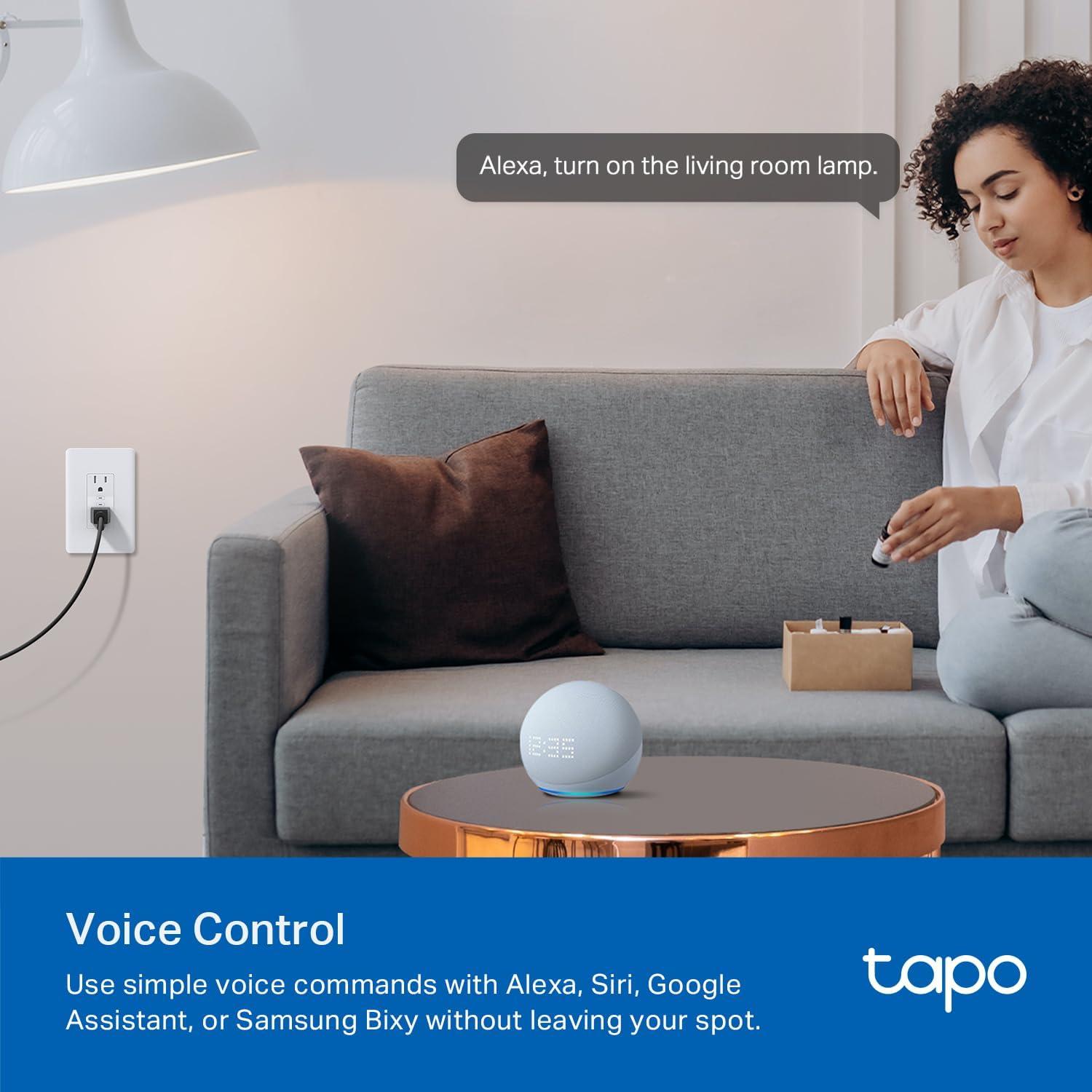 Enchufe Inteligente Tapo P210M Wi-Fi 15A Control Voz