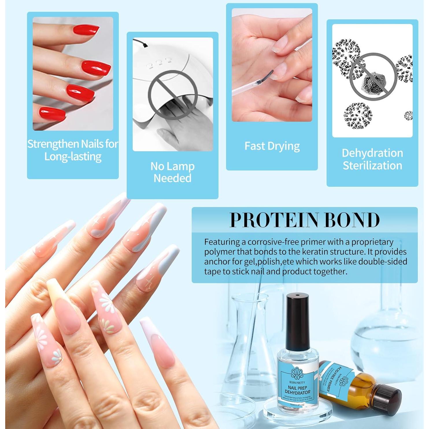 Deshidratador y Primer Sin Ácido BORN PRETTY 15ml