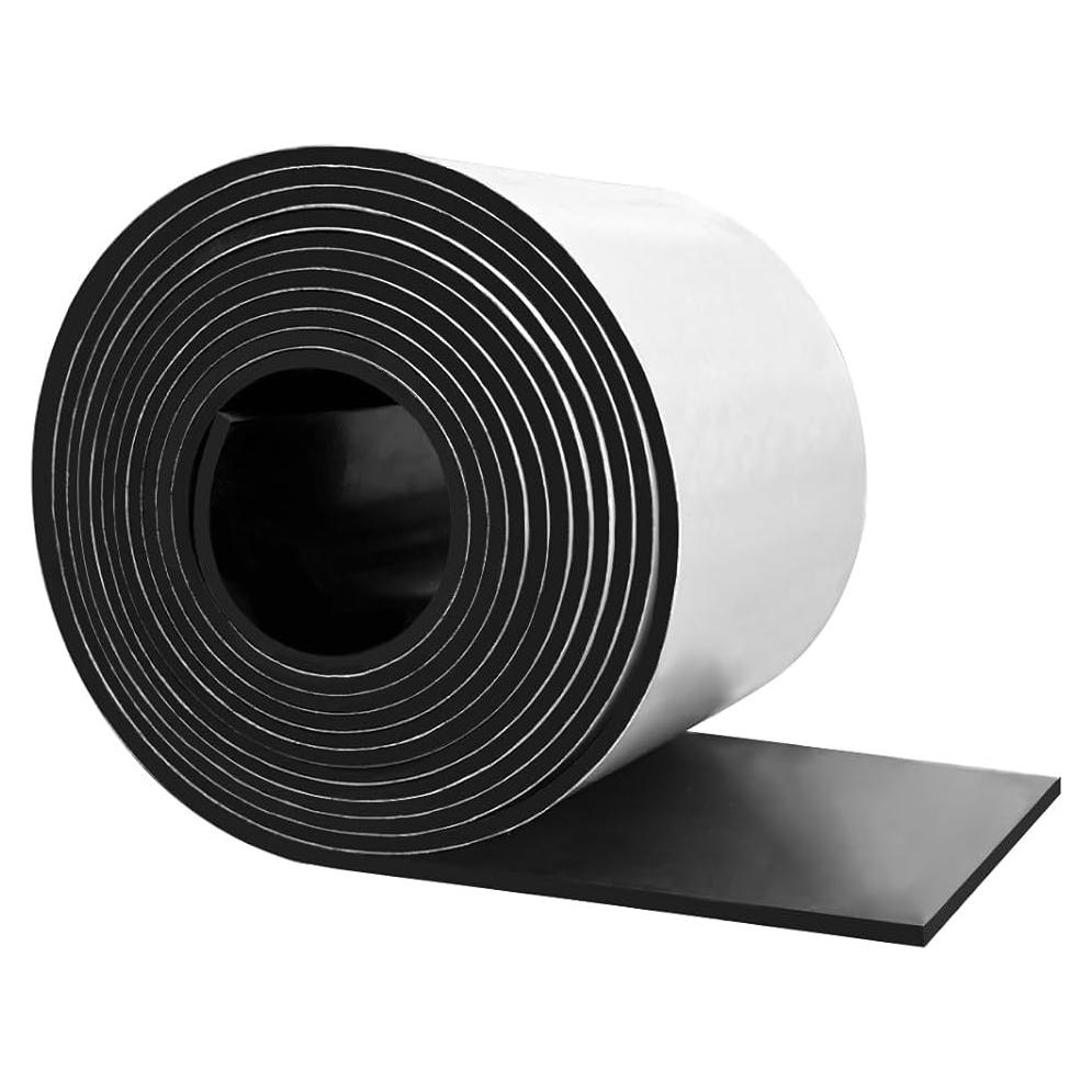 Tira de goma adhesiva negra 10.16 cm x 3.05 m ZSUCUN