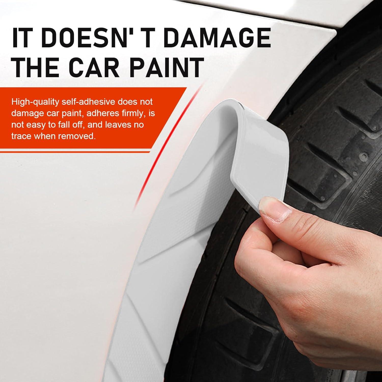 Tiras de Ceja de Neumático Qurbuns 2 PCS Silicona Blanca