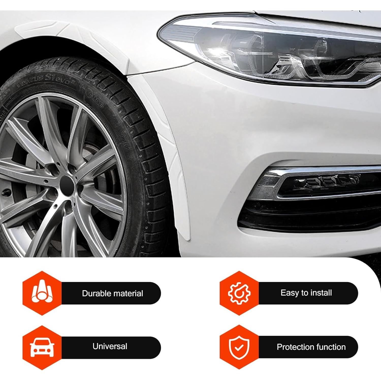 Tiras de Ceja de Neumático Qurbuns 2 PCS Silicona Blanca