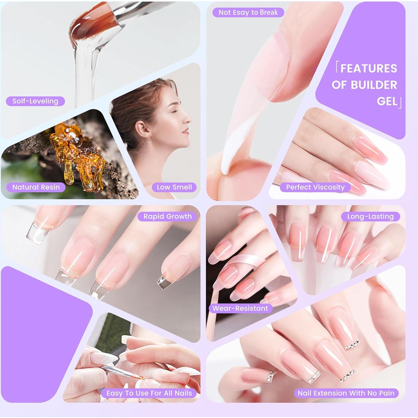 Gel Constructor Duro 60 g Finger Secret para Uñas