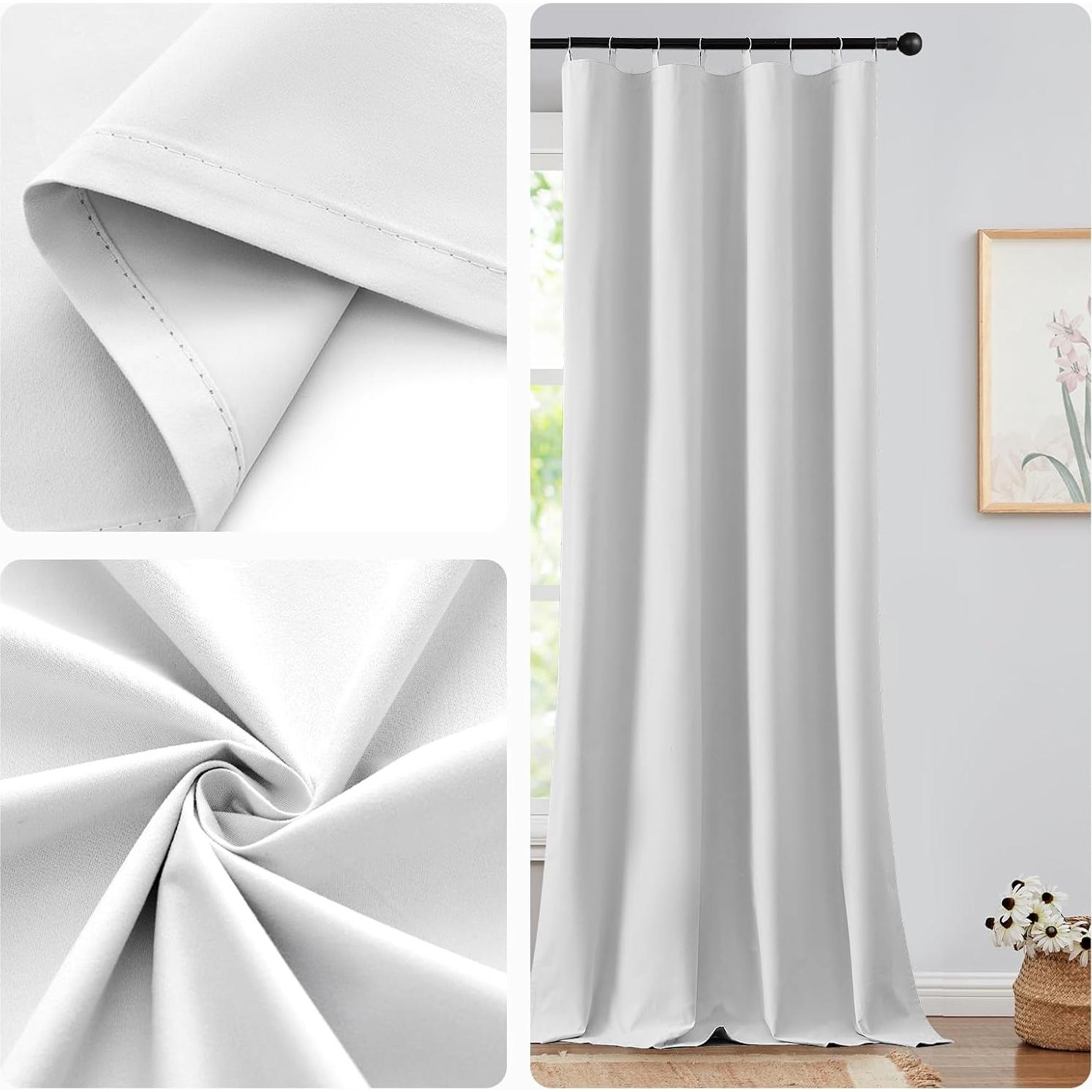 Forros de Cortinas Blackout JINCHAN 2 Paneles 238,76x127 cm