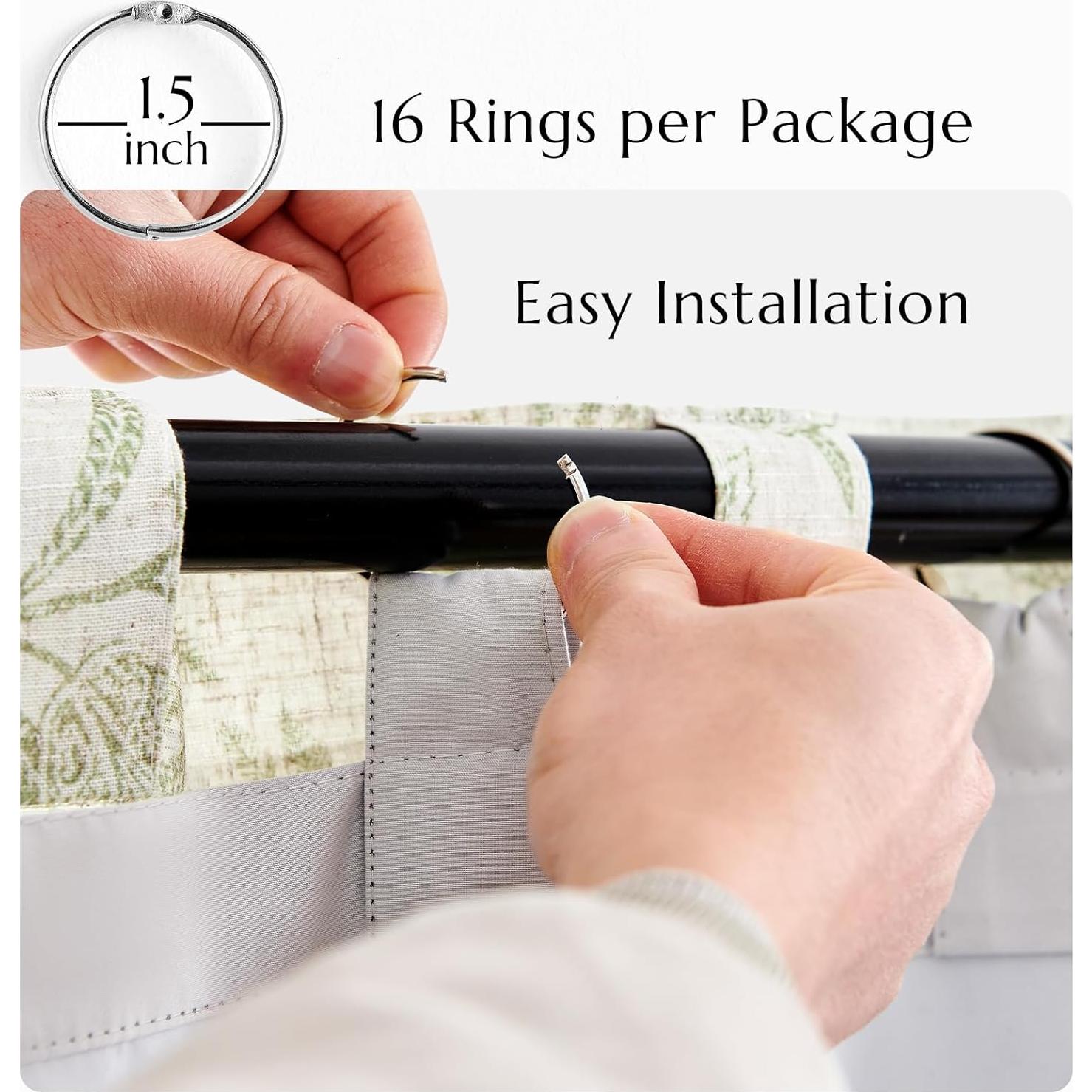 Forros de Cortinas Blackout JINCHAN 2 Paneles 238,76x127 cm