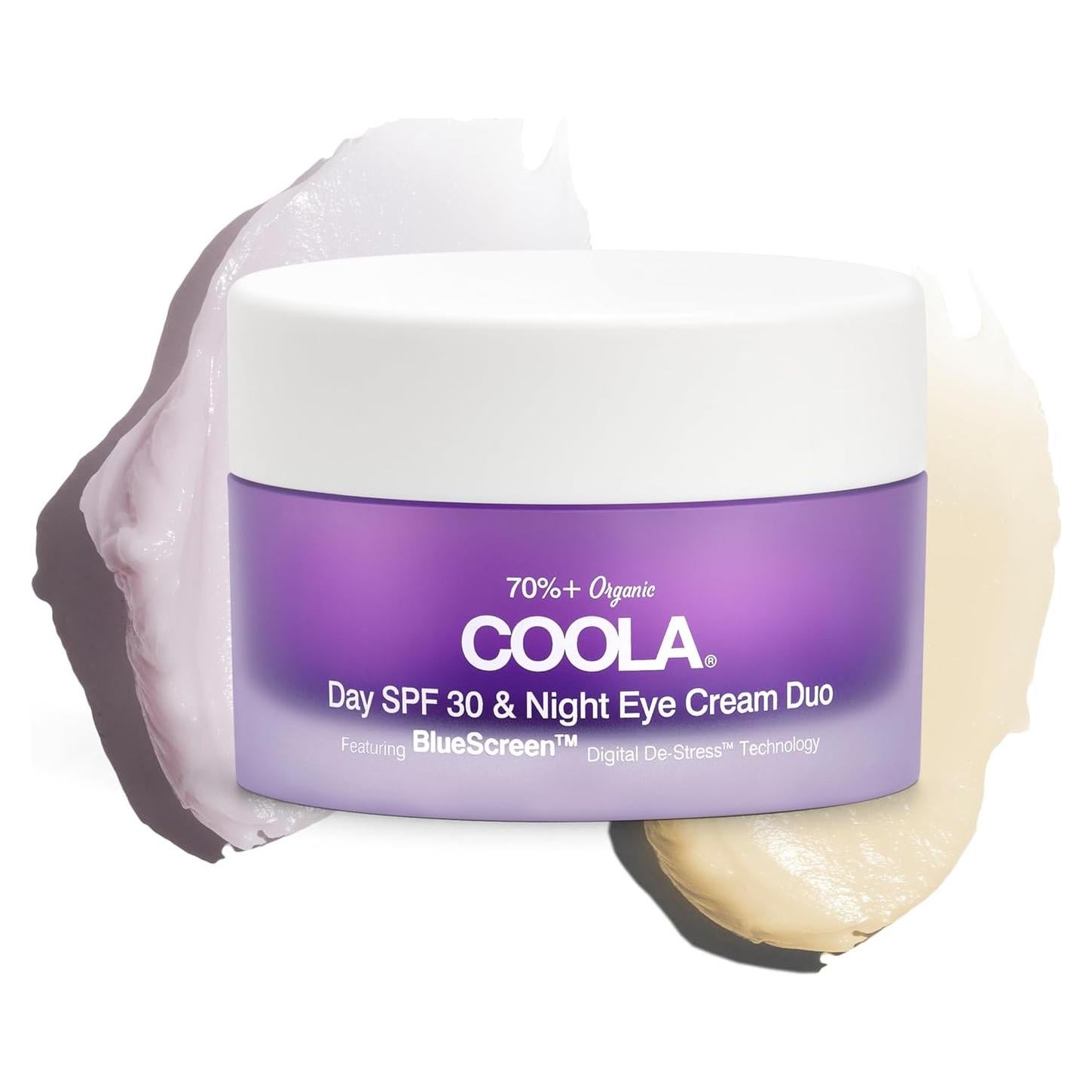 Crema Hidratante para Ojos COOLA Día y Noche SPF 30