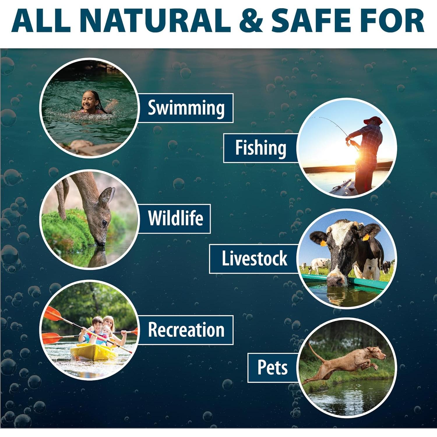 Colorante Azul Natural Airmax para Estanques - 2 Paquetes