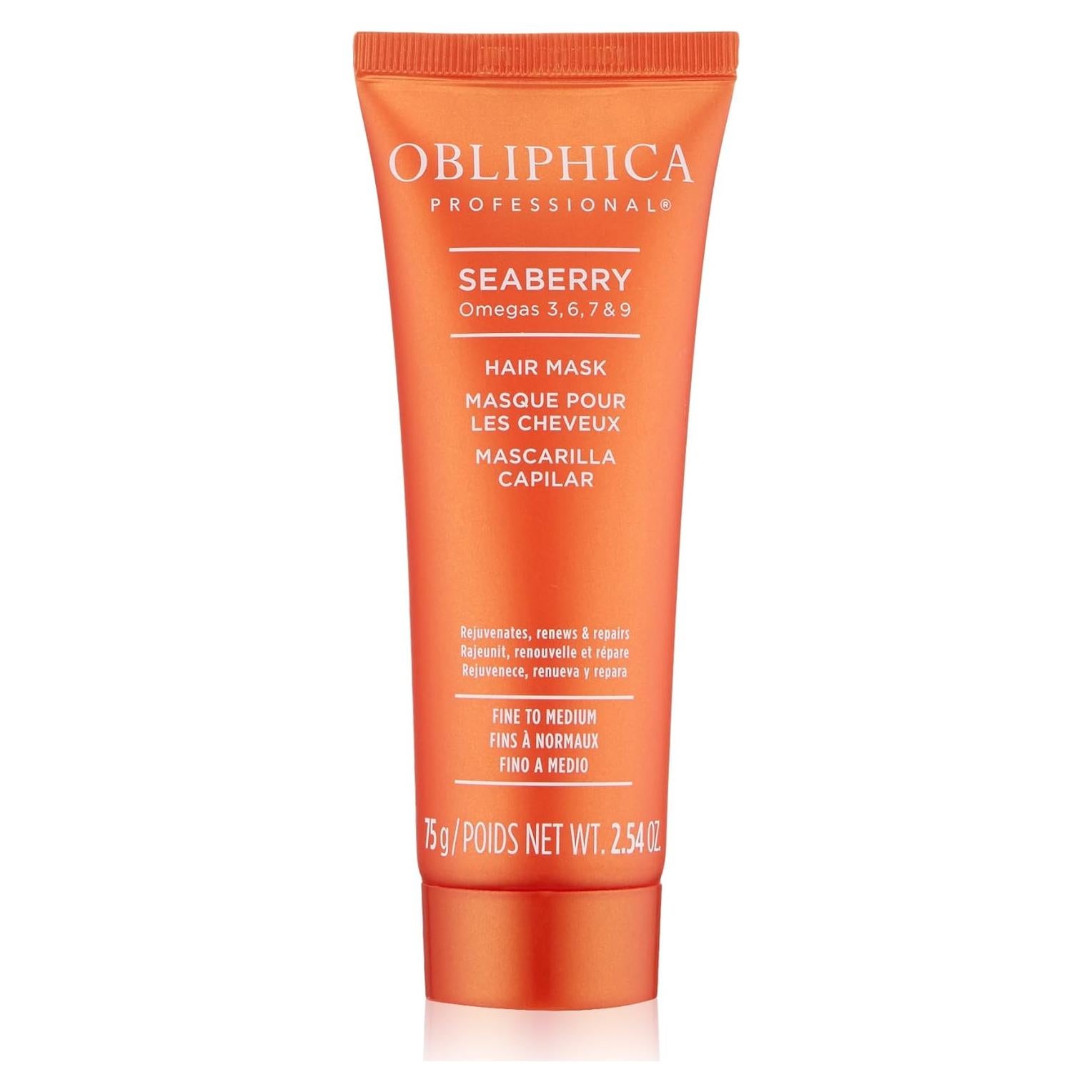 Máscara Hidratante Obliphica 75ml - Cabello Seco y Dañado