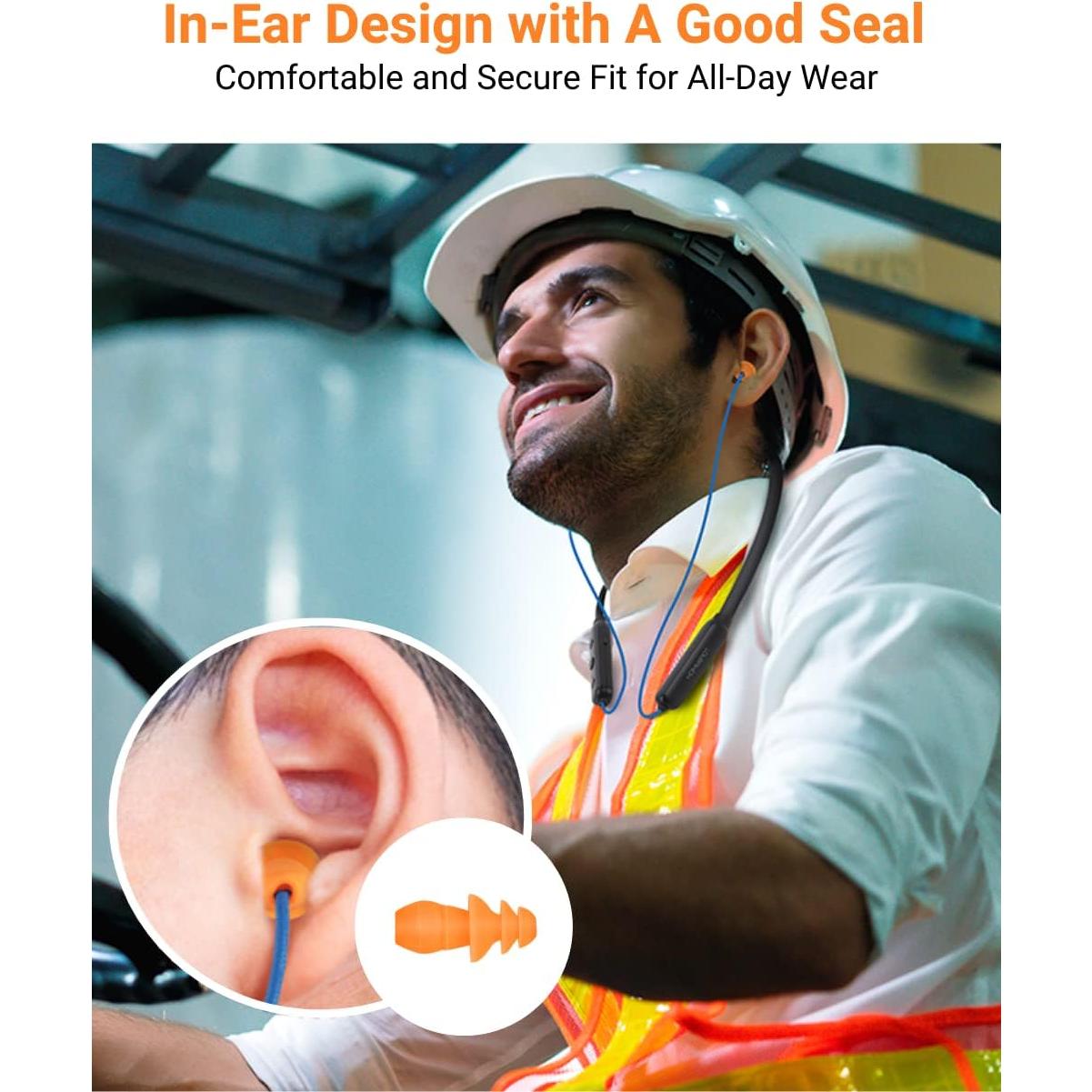 Auriculares Inalámbricos HomeSpot HS-JY100, 27dB NRR, 20H Batería