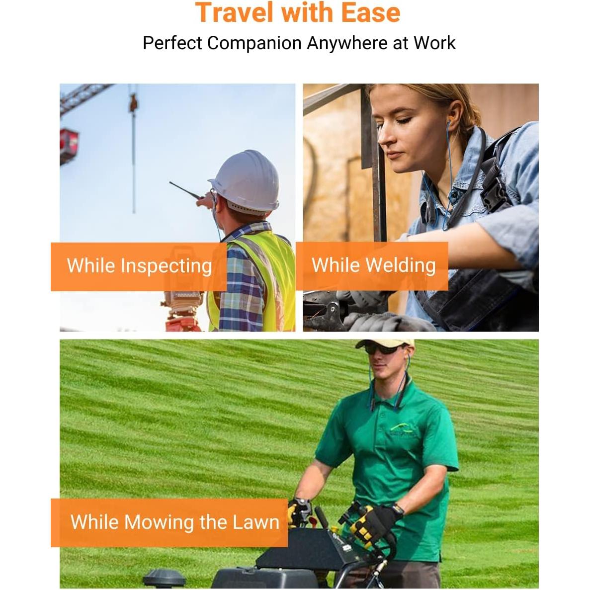 Auriculares Inalámbricos HomeSpot HS-JY100, 27dB NRR, 20H Batería