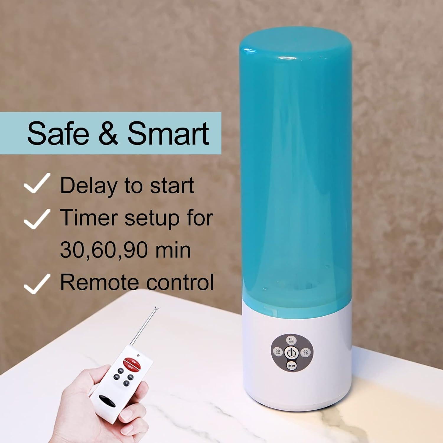 Lámpara UVC COTTON KNIGHT 55W Azul con Ozono 69.68 m²