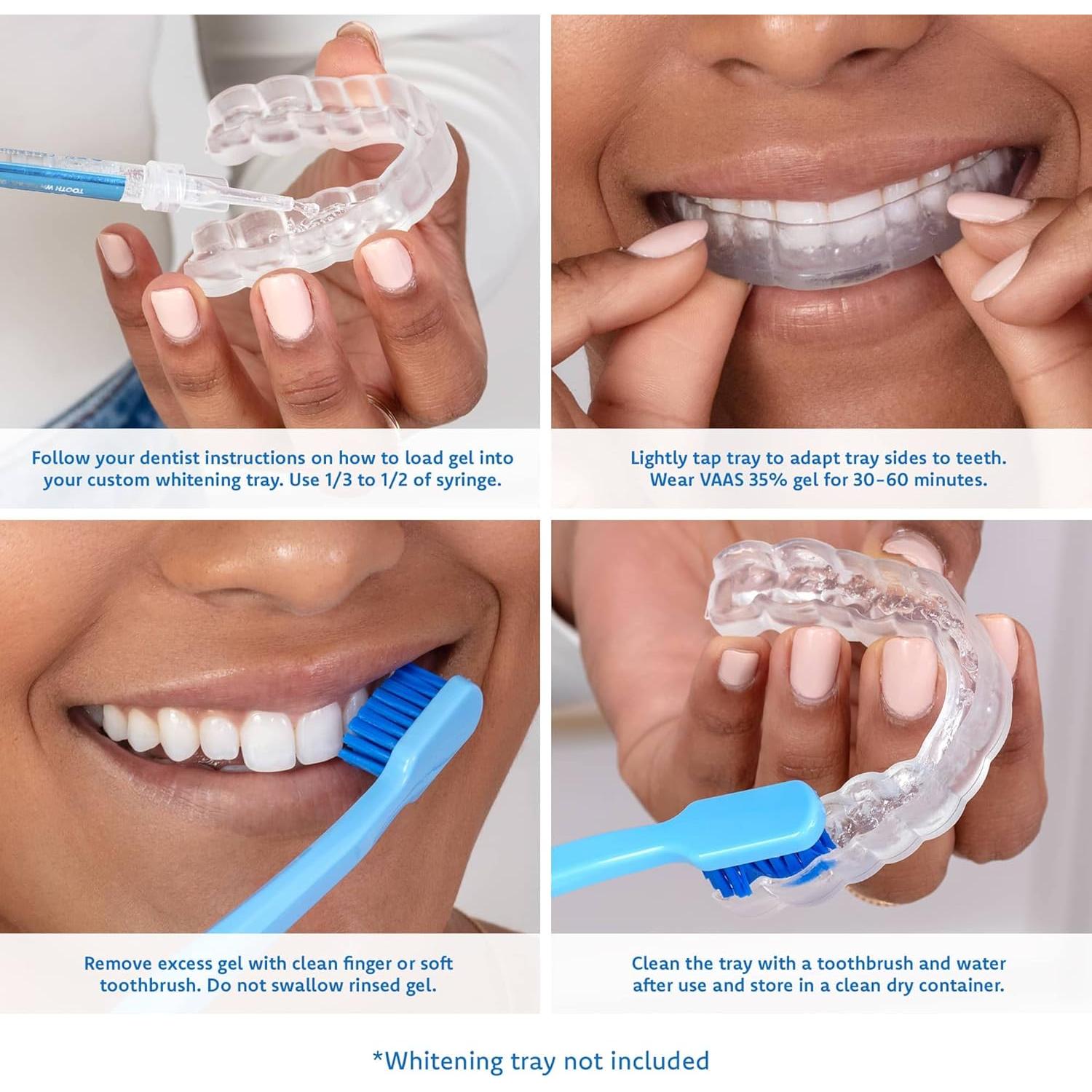 Gel Blanqueador Dental Everest VAAS 4 Jeringas 35% Peróxido