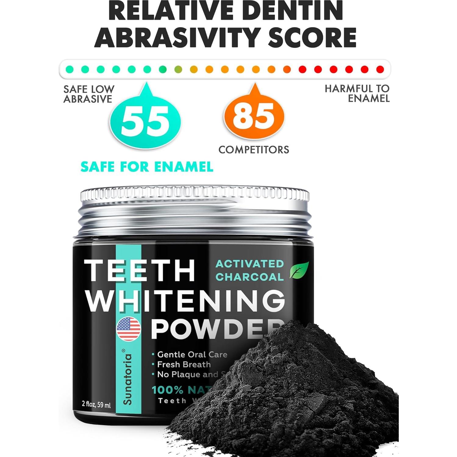 Polvo Blanqueador Dental Sunatoria 5 en 1 - Carbón Activado