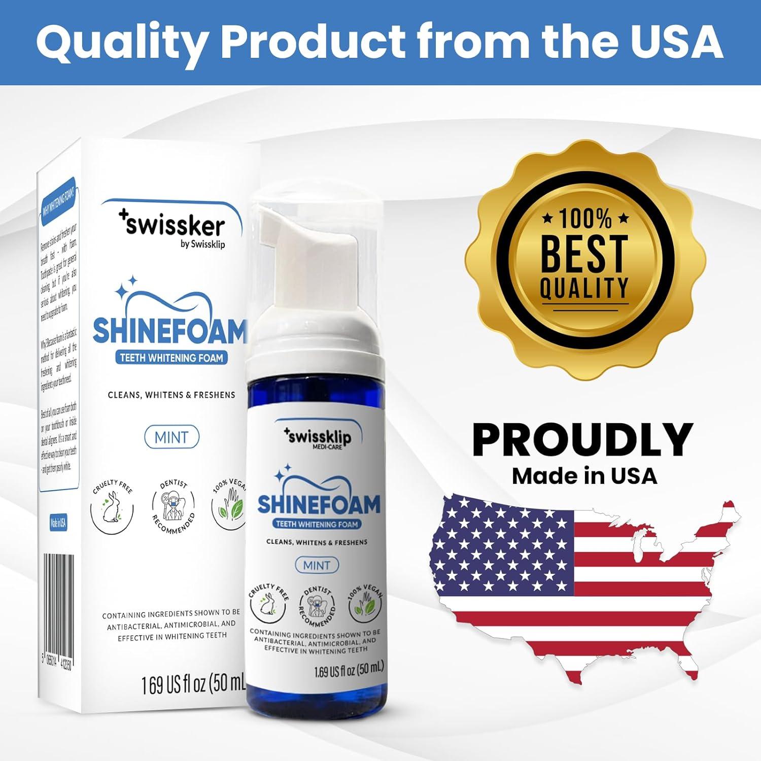 Espuma Blanqueadora de Dientes Swissklip | 47.86 g | Sabor Menta