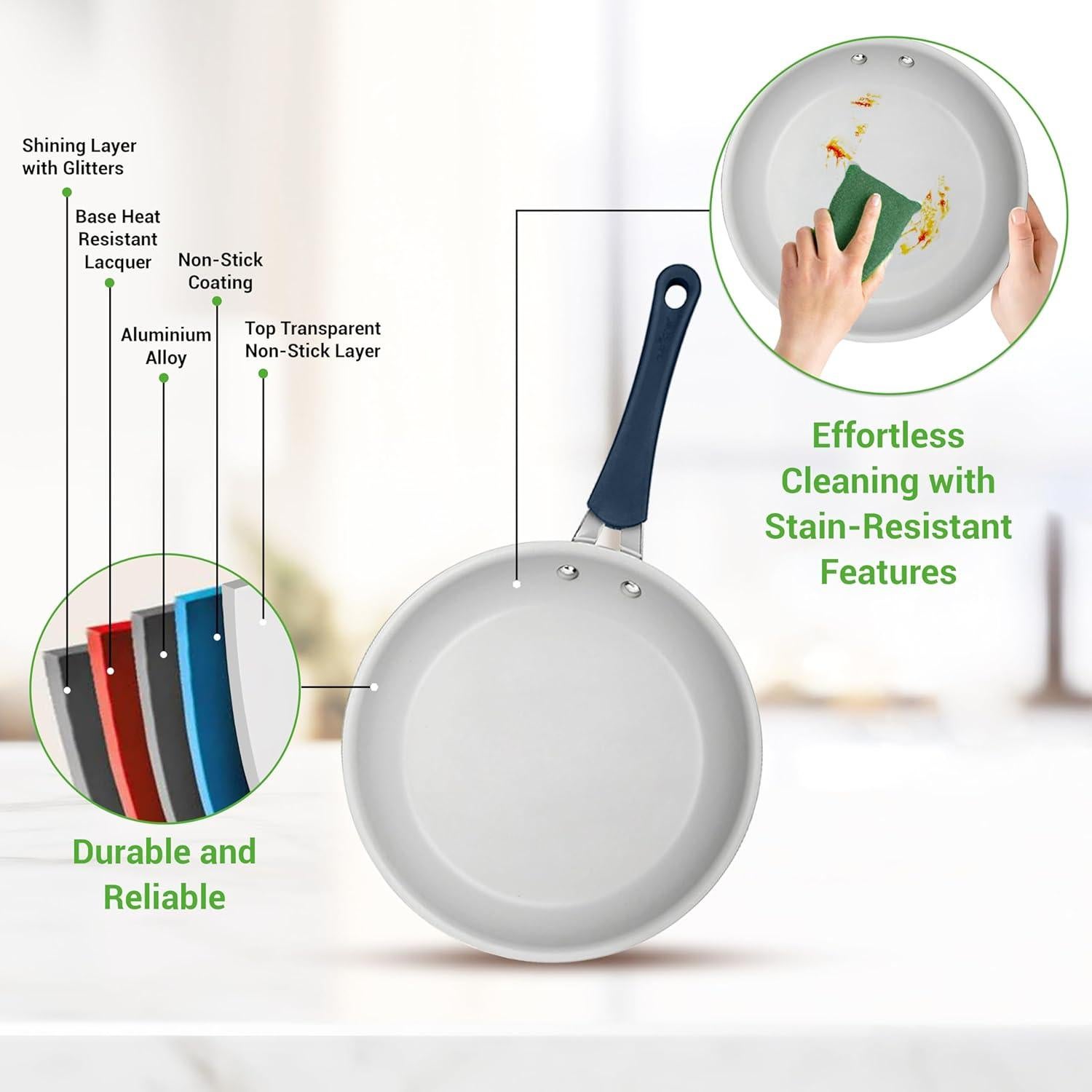 Juego de Utensilios de Cocina NutriChef 14 Piezas Azul