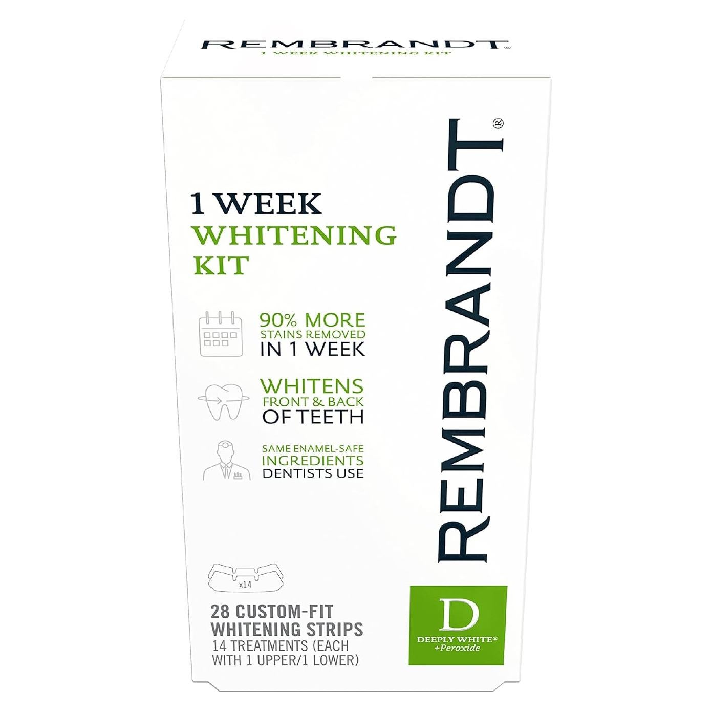 REMBRANDT Kit Blanqueamiento Dental 28 Tiras Personalizadas