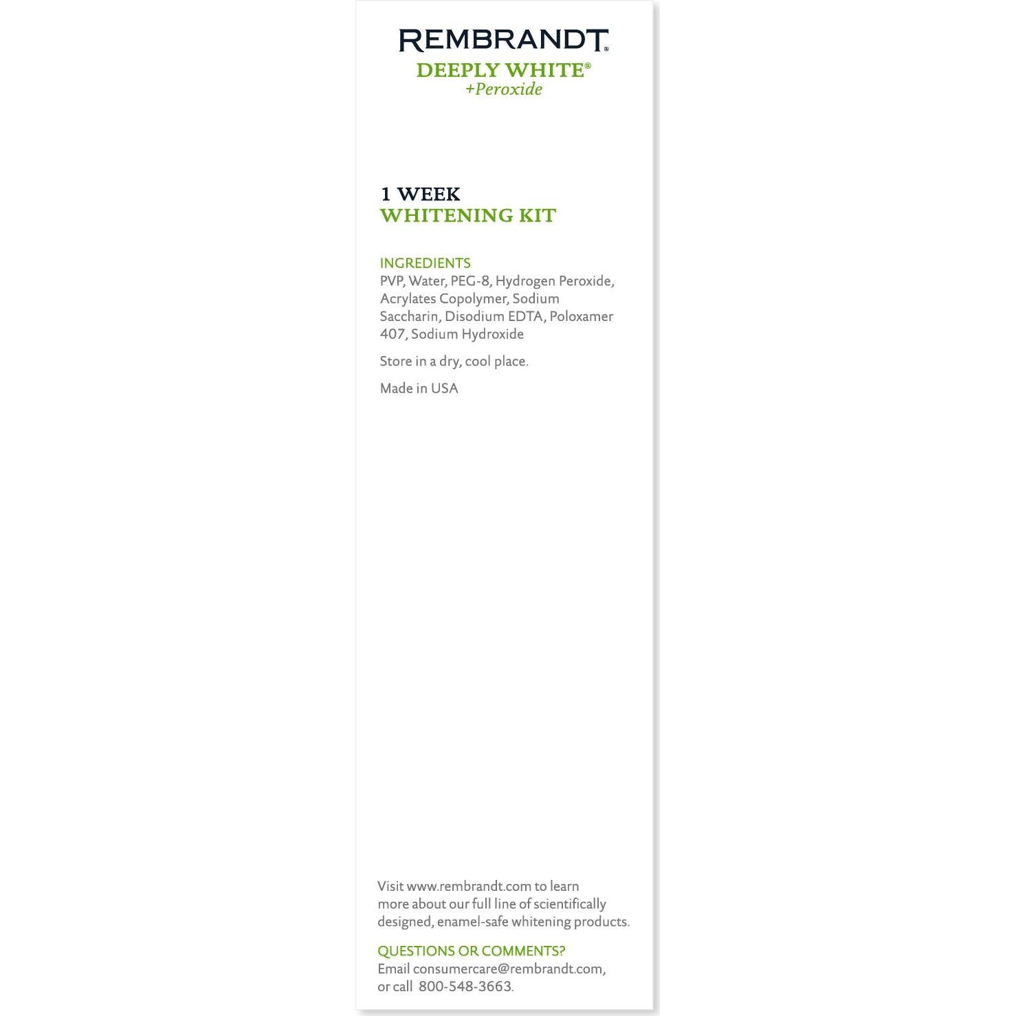 REMBRANDT Kit Blanqueamiento Dental 28 Tiras Personalizadas