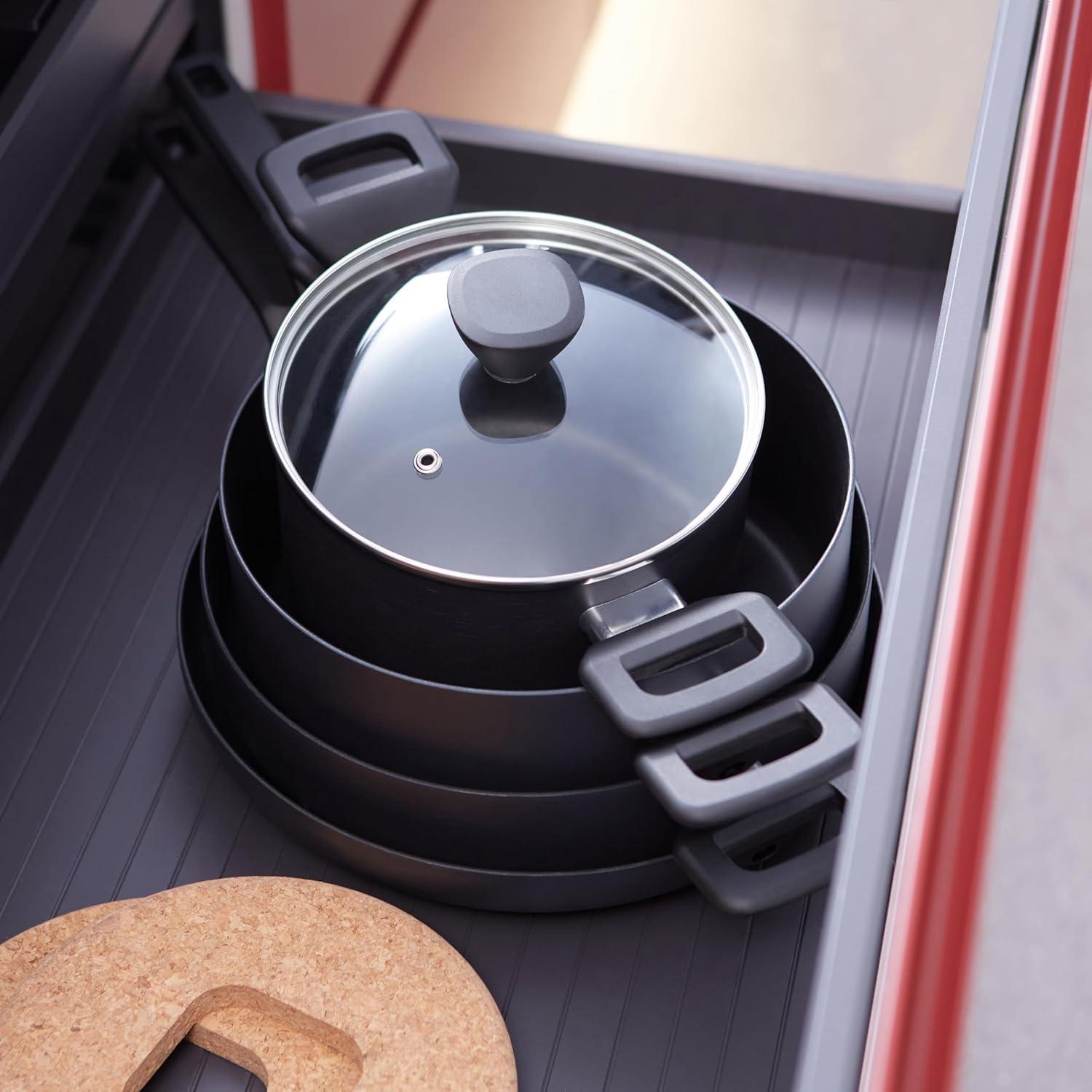 Juego de Utensilios de Cocina Amazon Basics 10 Piezas Negro