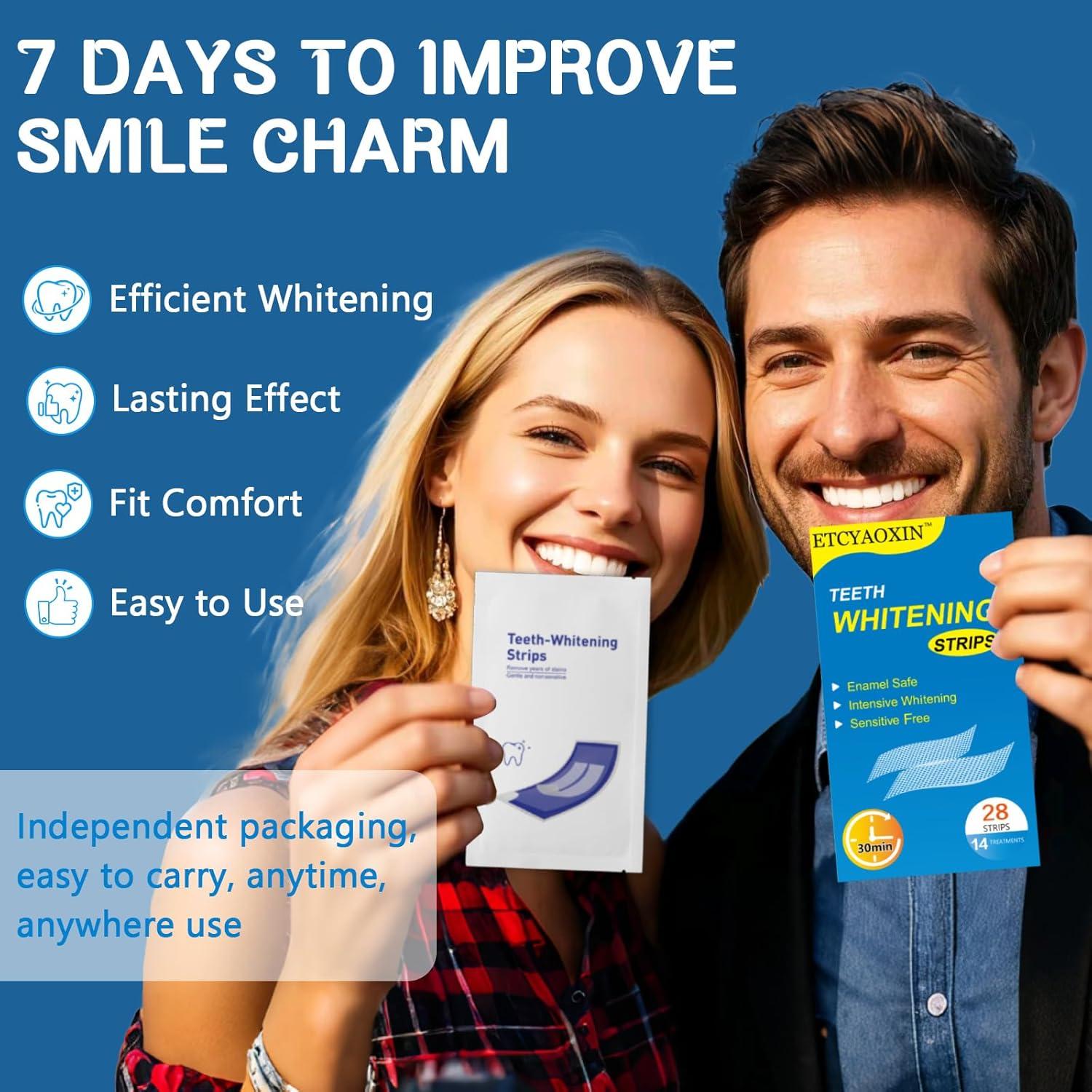 Tiras Blanqueadoras de Dientes ETCYAOXIN - 14 Tratamientos