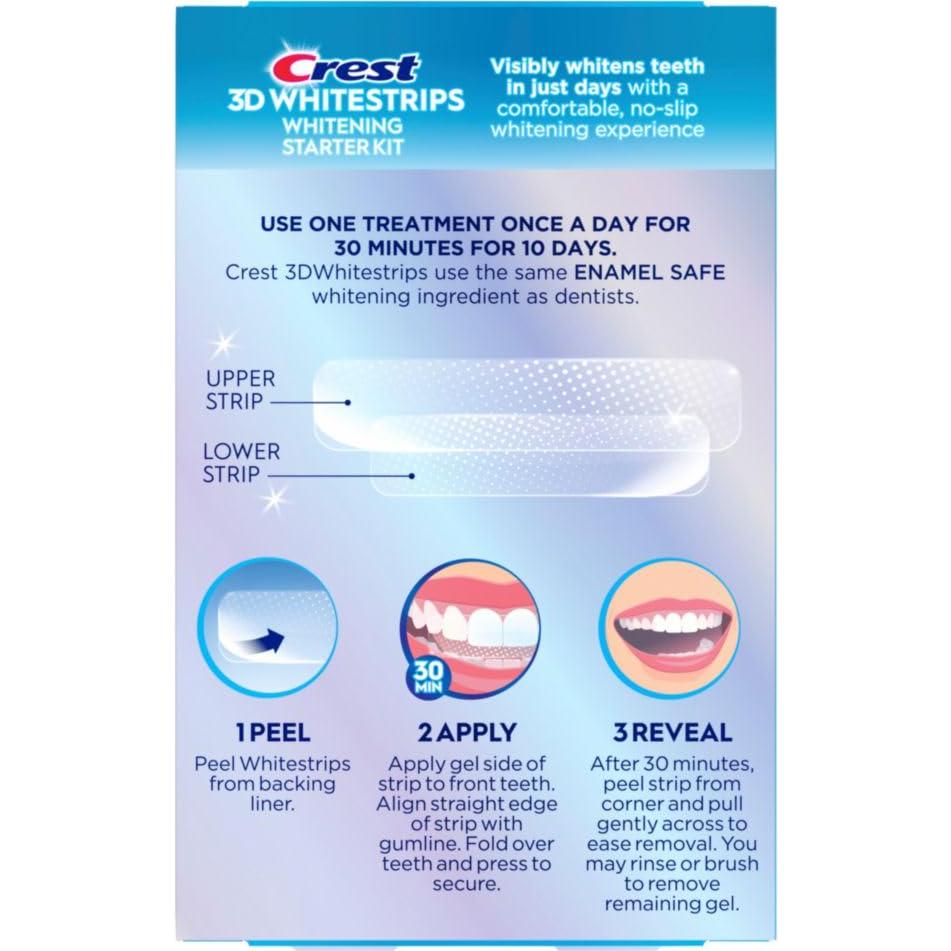 Crest 3D Whitestrips Kit Blanqueamiento Dental 10 Tratamientos