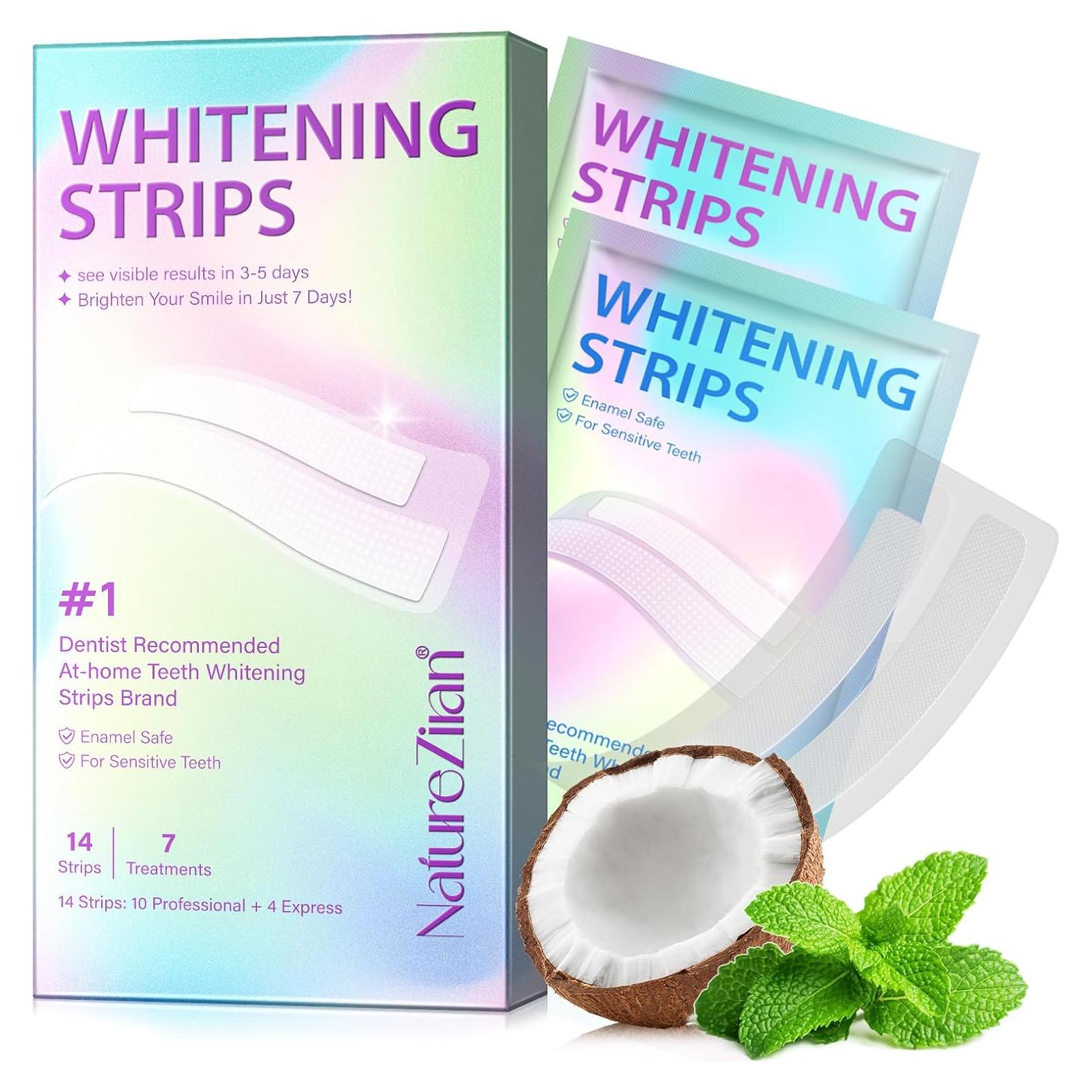 Tiras Blanqueadoras NATURE ZIRAN 14pcs Dientes Sensibles