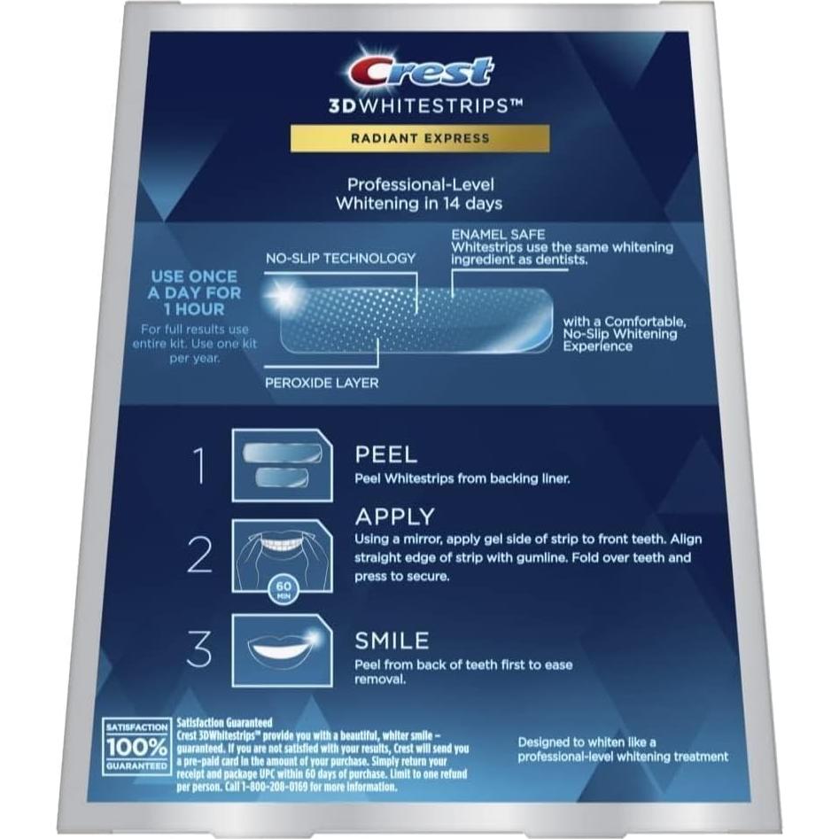 Crest Kit Blanqueamiento Dental 14 Tratamientos 18 Niveles Más Blancos