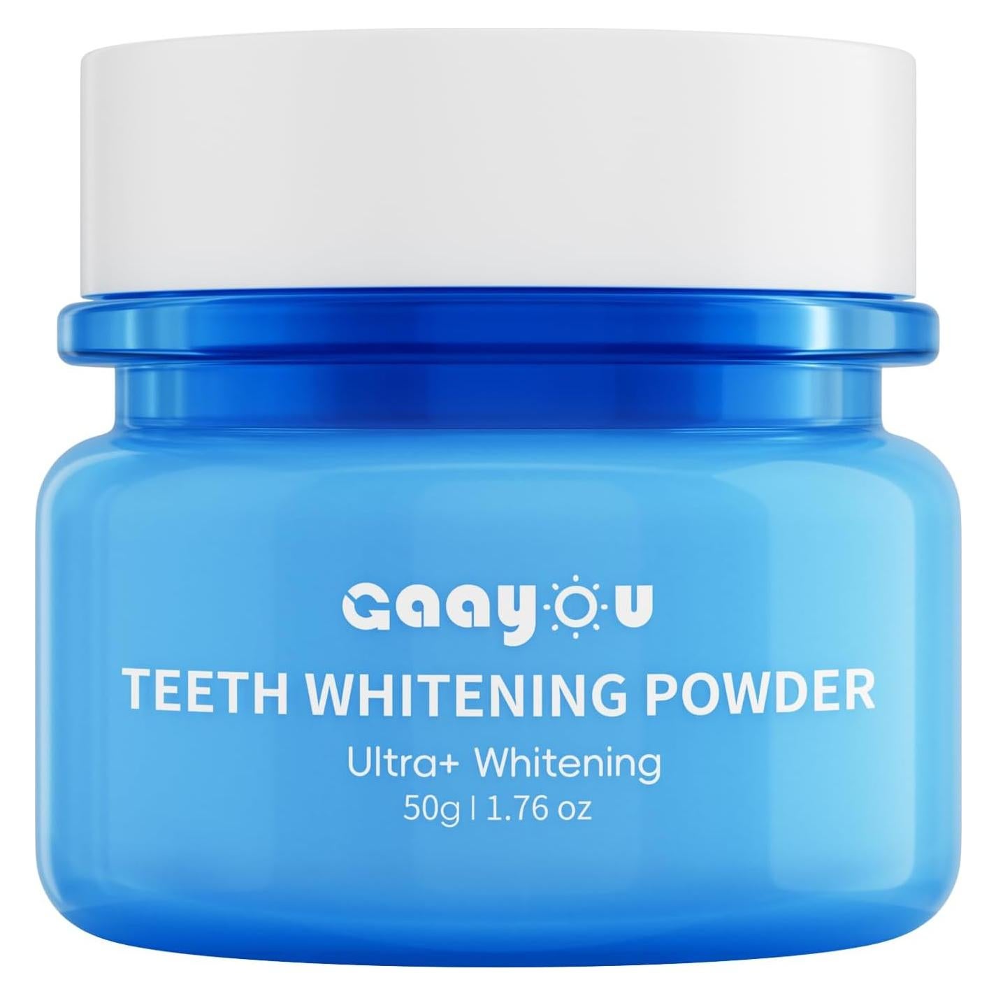 Polvo Blanqueador de Dientes Gaayou 50g Sabor Menta Natural