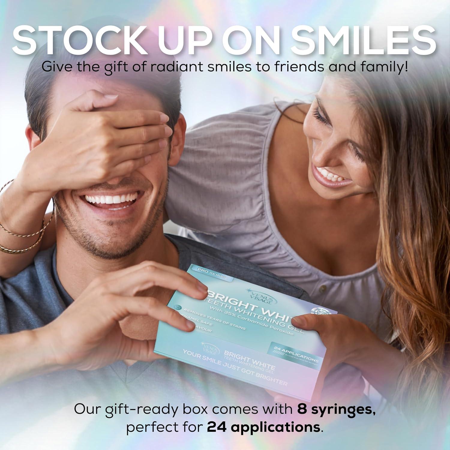 Kit de gel blanqueador dental Venus Visage 8 paquetes 35%