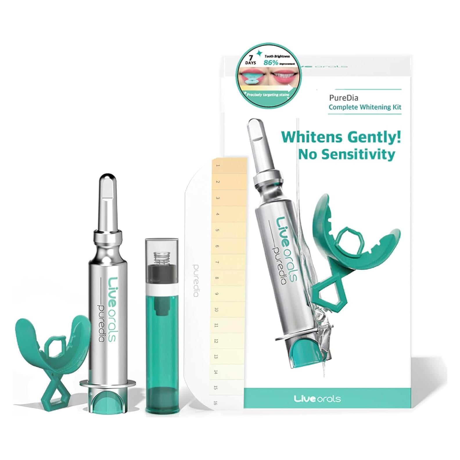 Kit Blanqueamiento Dental Live Orals PureDia - Gel y Boquilla