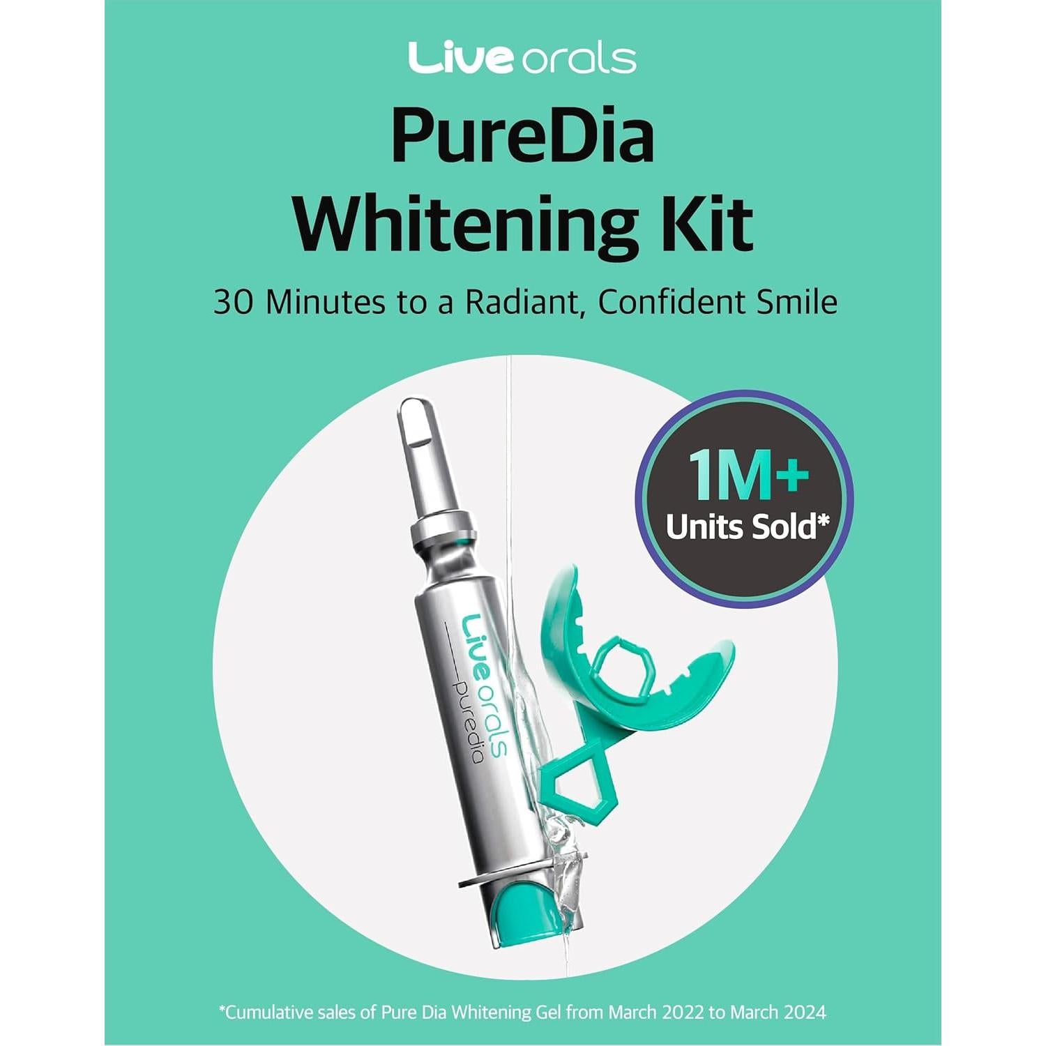 Kit Blanqueamiento Dental Live Orals PureDia - Gel y Boquilla