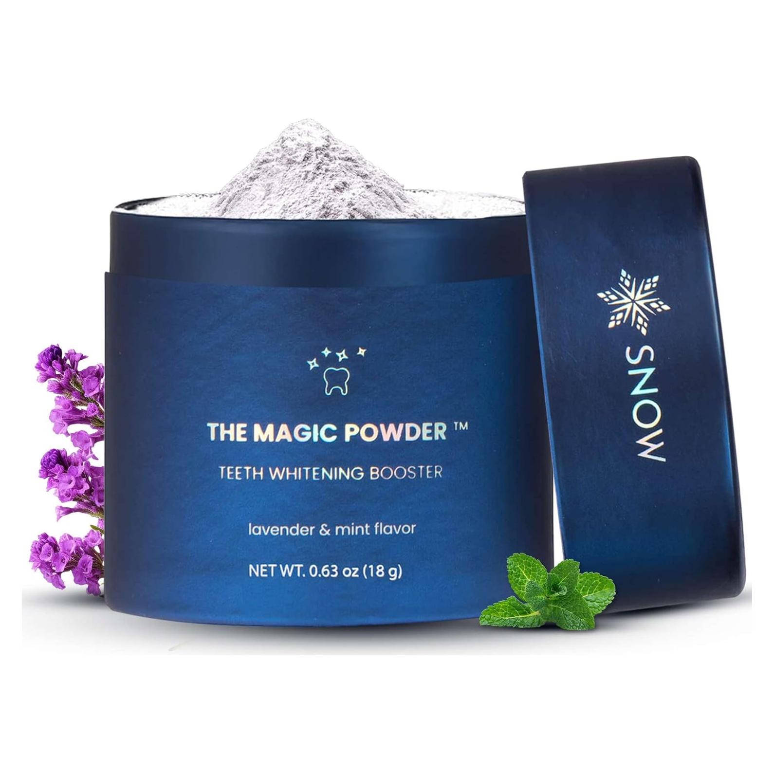 Polvo Blanqueador de Dientes SNOW - Sabor Lavanda y Menta 18g