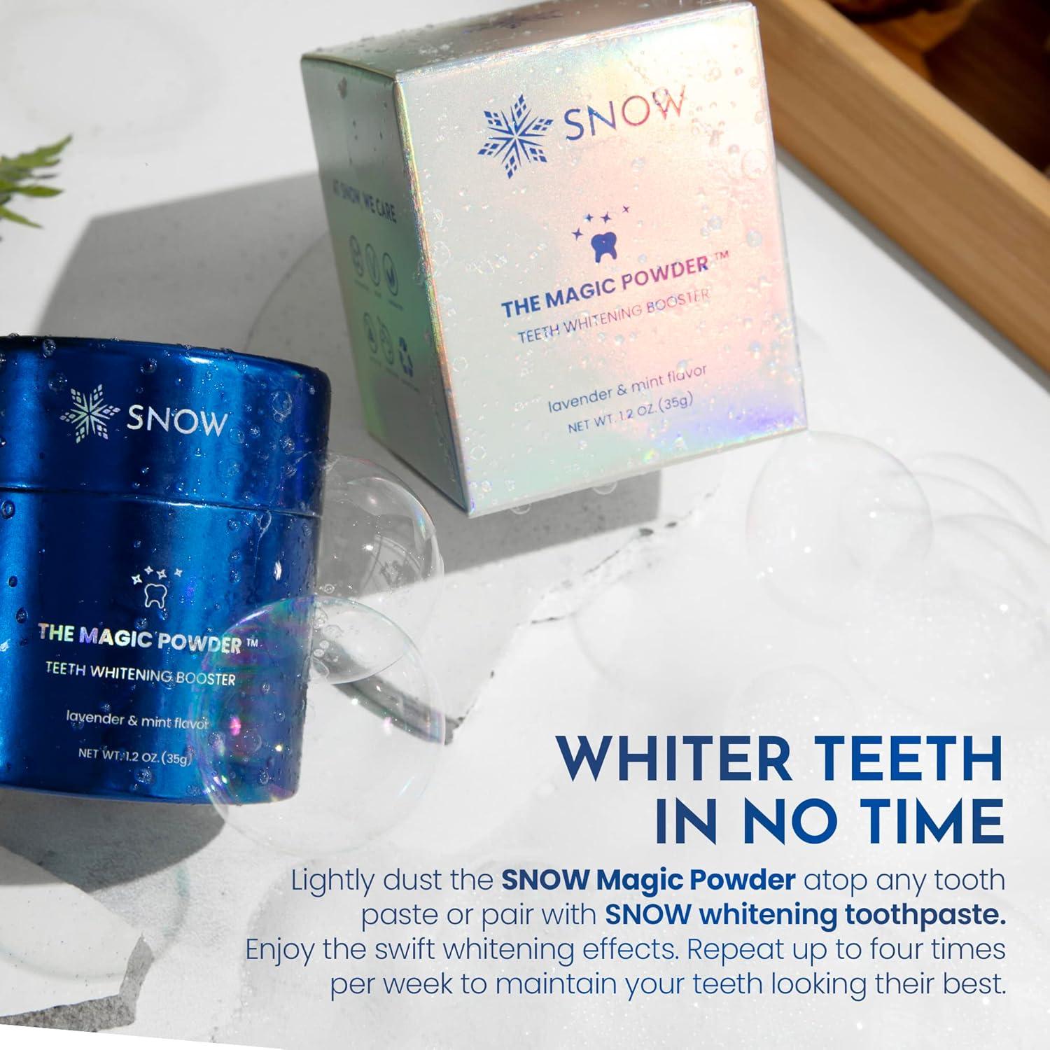 Polvo Blanqueador de Dientes SNOW - Sabor Lavanda y Menta 18g