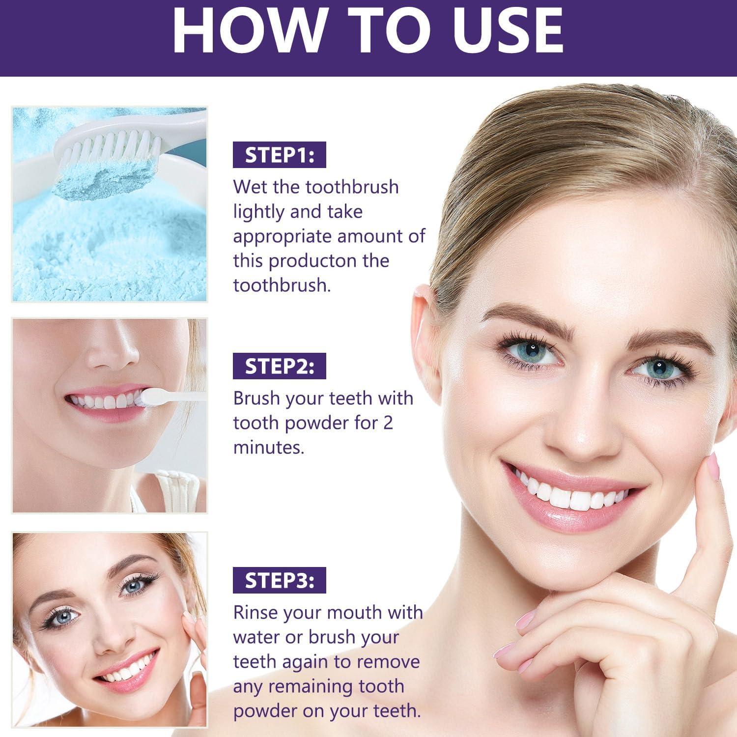 LUNOON Polvo Blanqueador de Dientes - Fórmula Natural y Efectiva