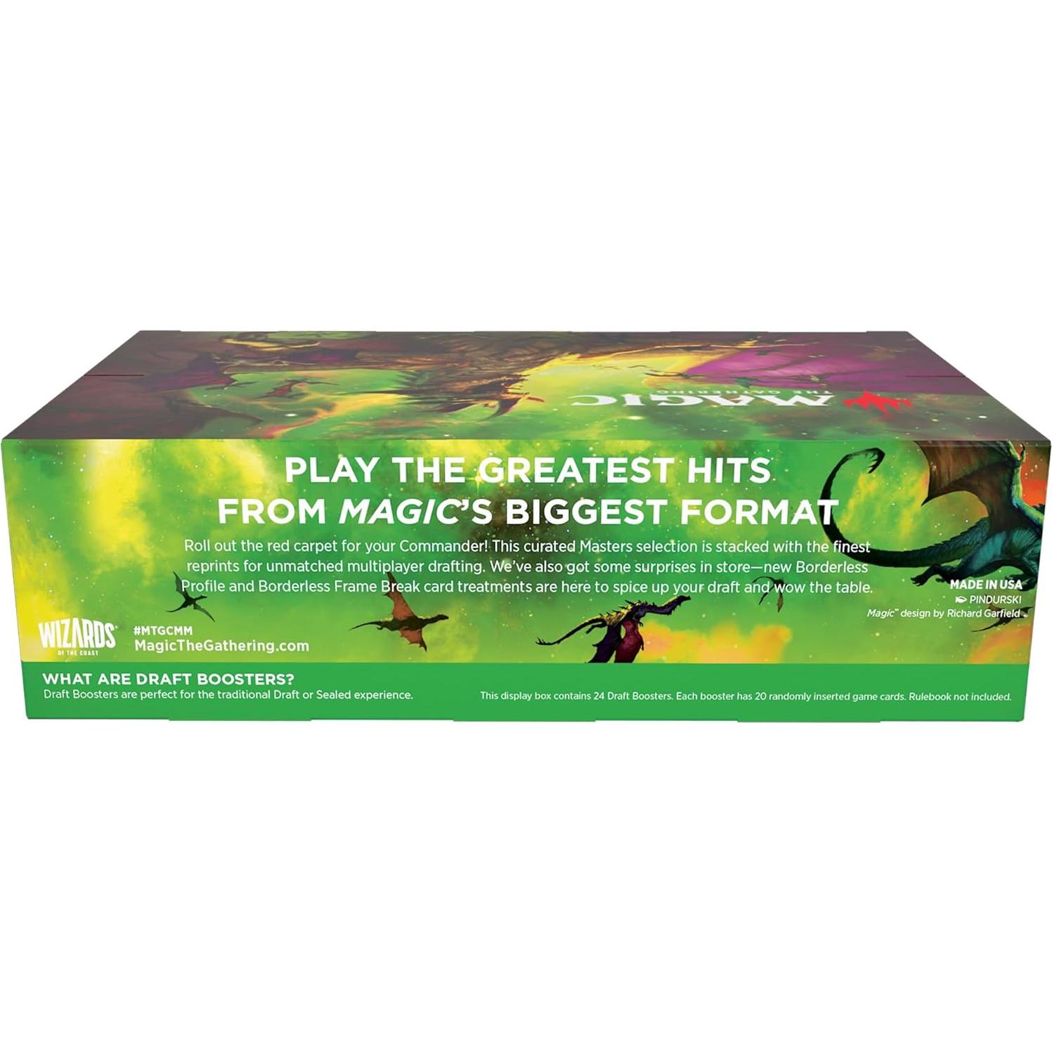 Caja Draft Magic Commander Masters - 24 Paquetes (480 Cartas)