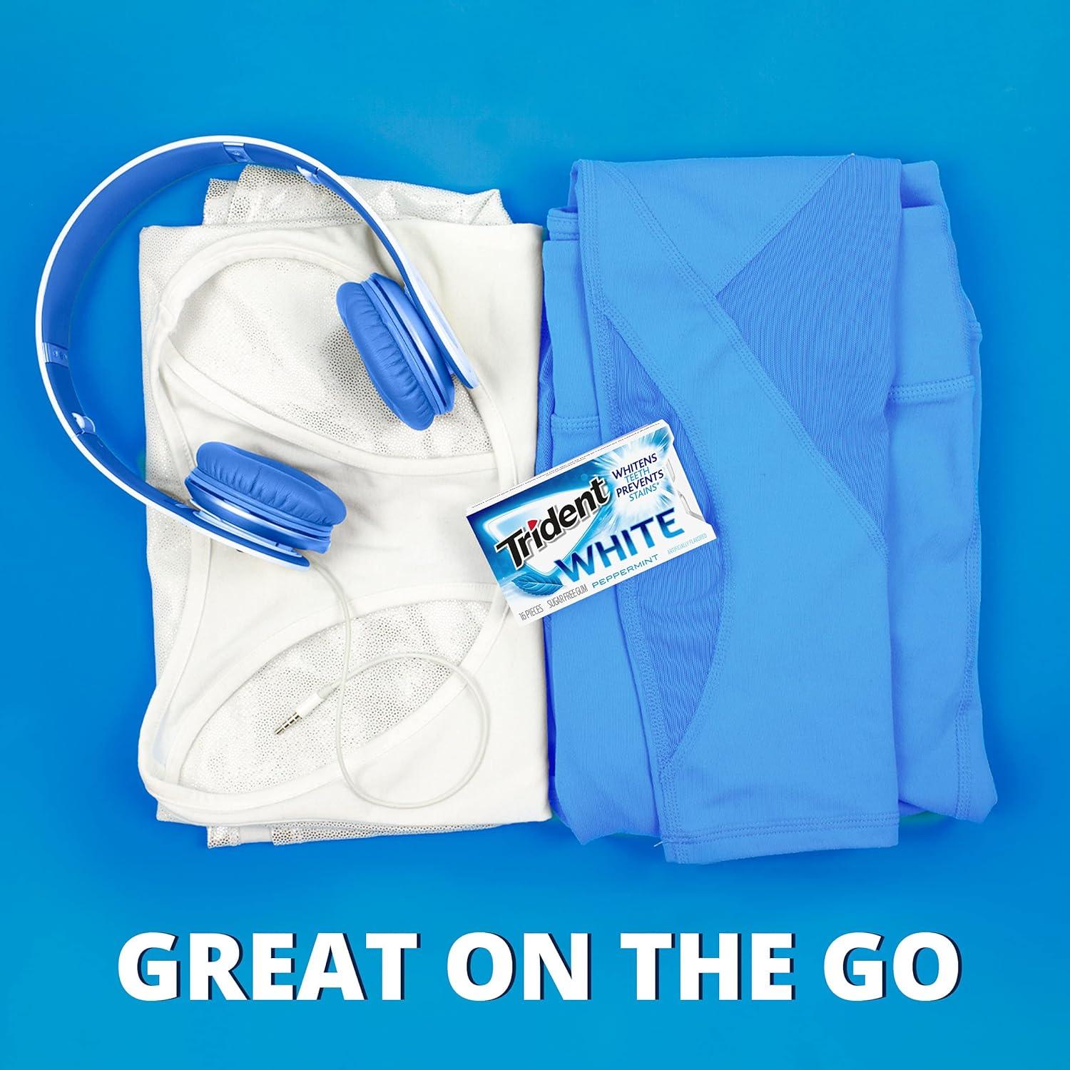 Chicle Trident Blanco Menta Sin Azúcar 144 Piezas