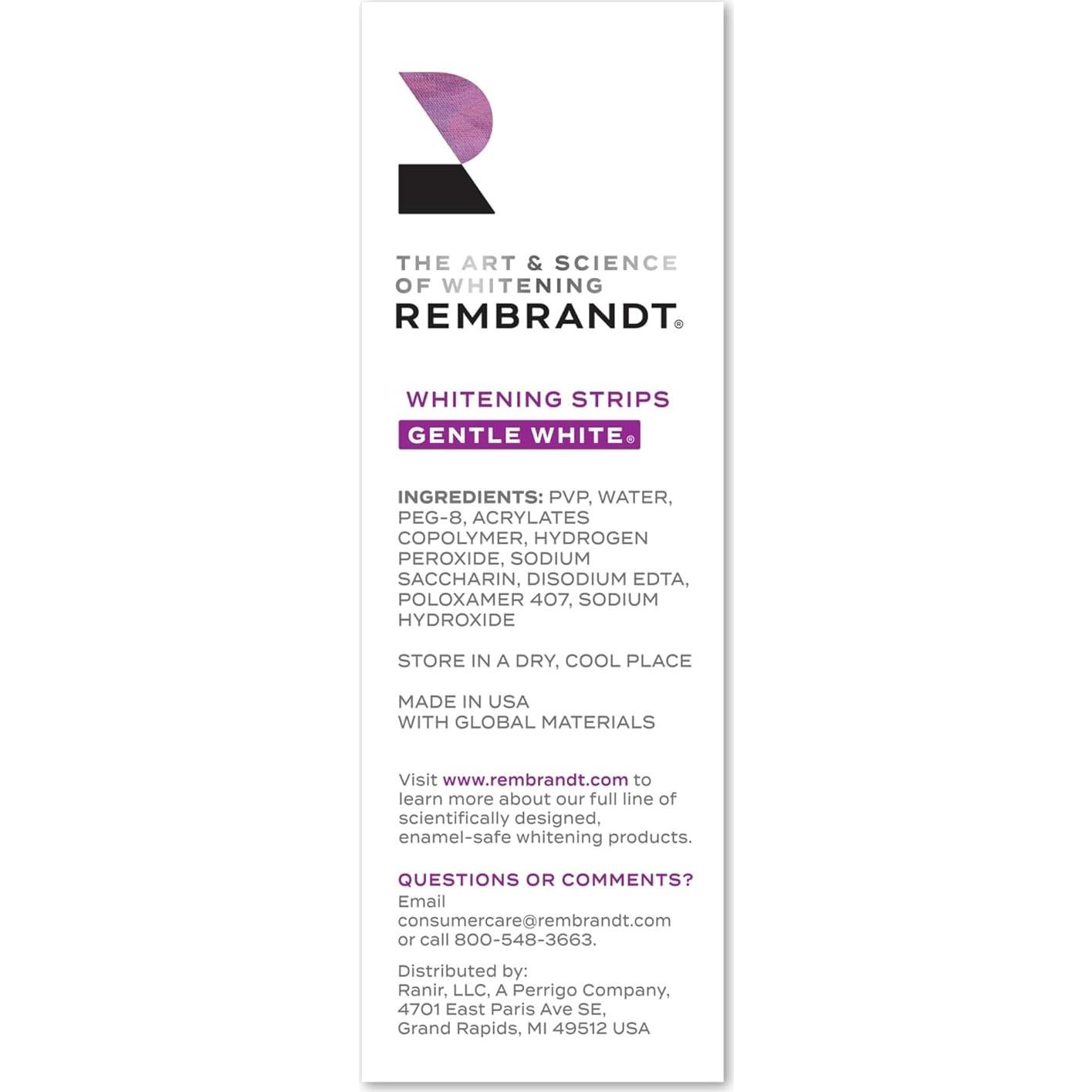 Tiras Blanqueadoras Rembrandt 28 Tiras para Dientes Sensibles