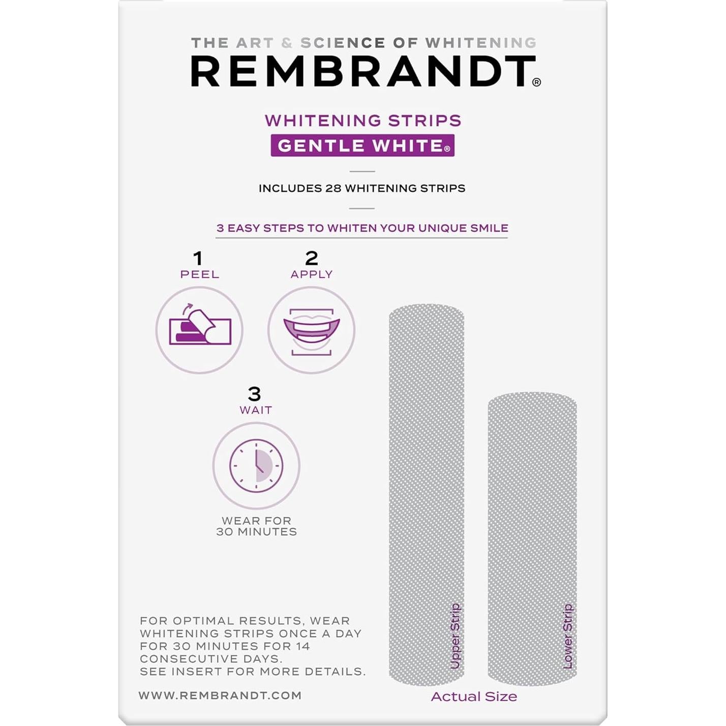 Tiras Blanqueadoras Rembrandt 28 Tiras para Dientes Sensibles