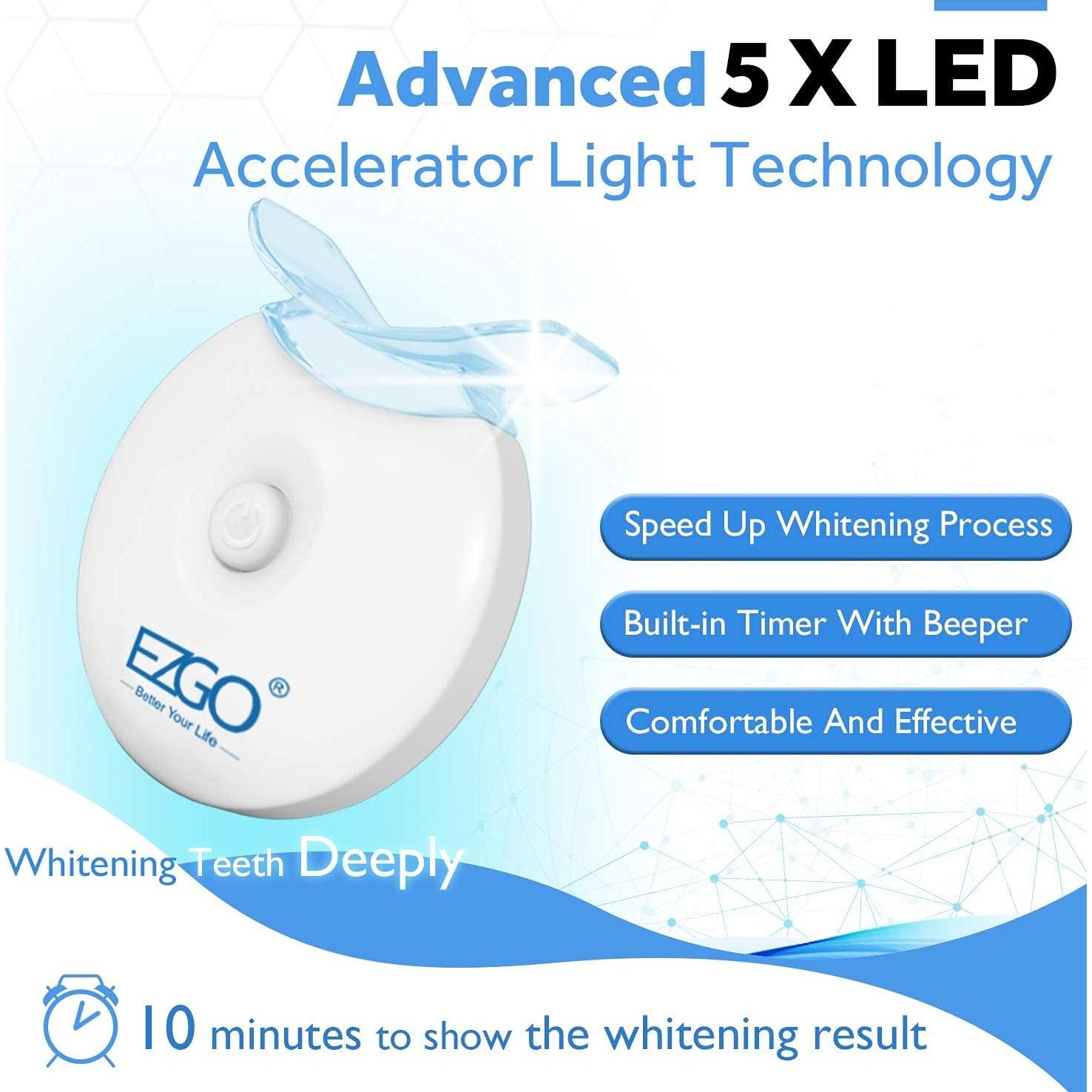 Luces Aceleradoras LED Blanqueamiento Dental EZGO, 5 Bombillas