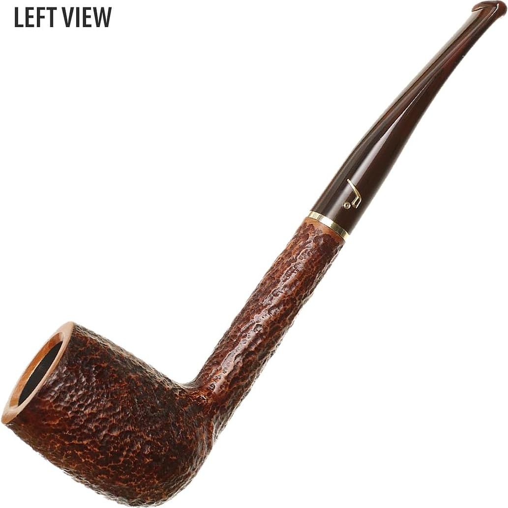 Pipa Savinelli Bing's Rustificada Billiard Hecha a Mano