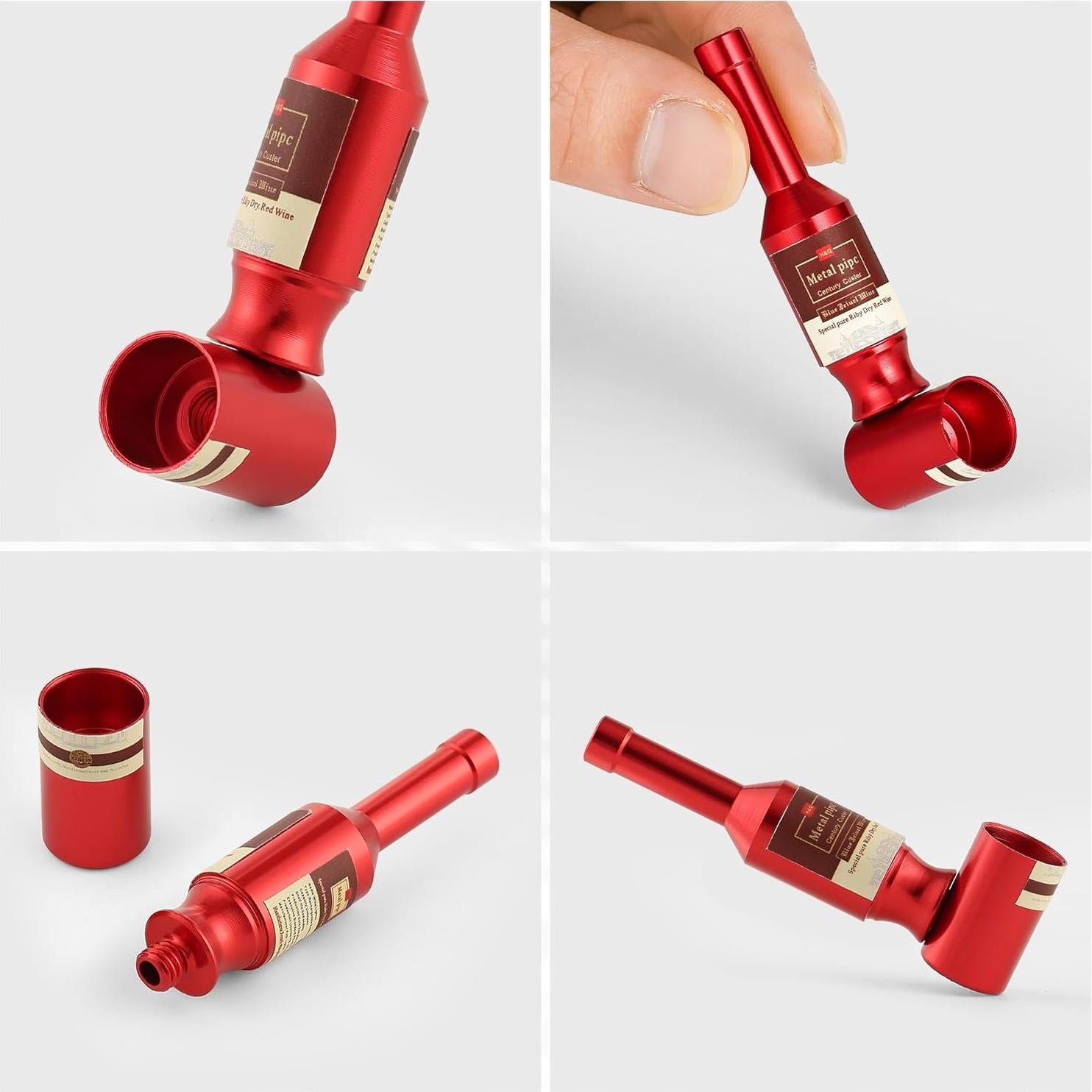 Juego de Pipas de Tabaco Sivanpa 3PCS - Diseño Botella, Colores Vibrantes