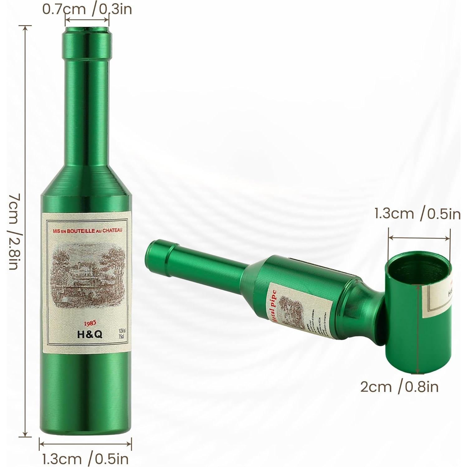 Juego de Pipas de Tabaco Sivanpa 3PCS - Diseño Botella, Colores Vibrantes