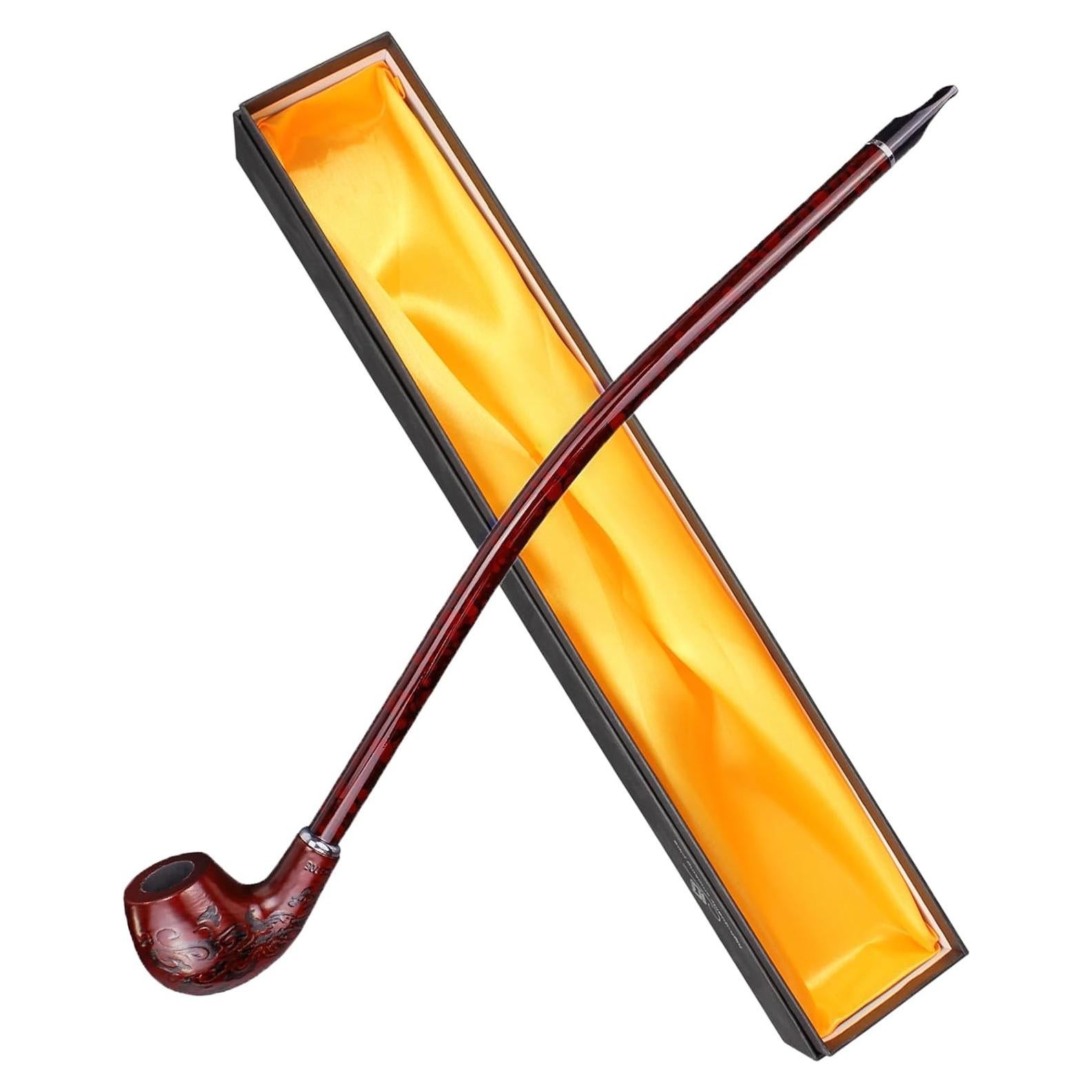 Pipa de Tabaco Hysagtek de Madera 40,64 cm con Caja Regalo