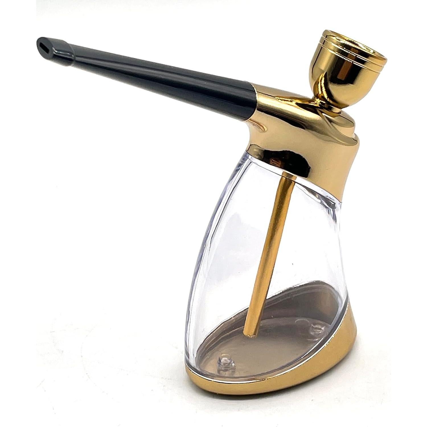 Hookah Mini Portátil HENGDA Dorado con Accesorios